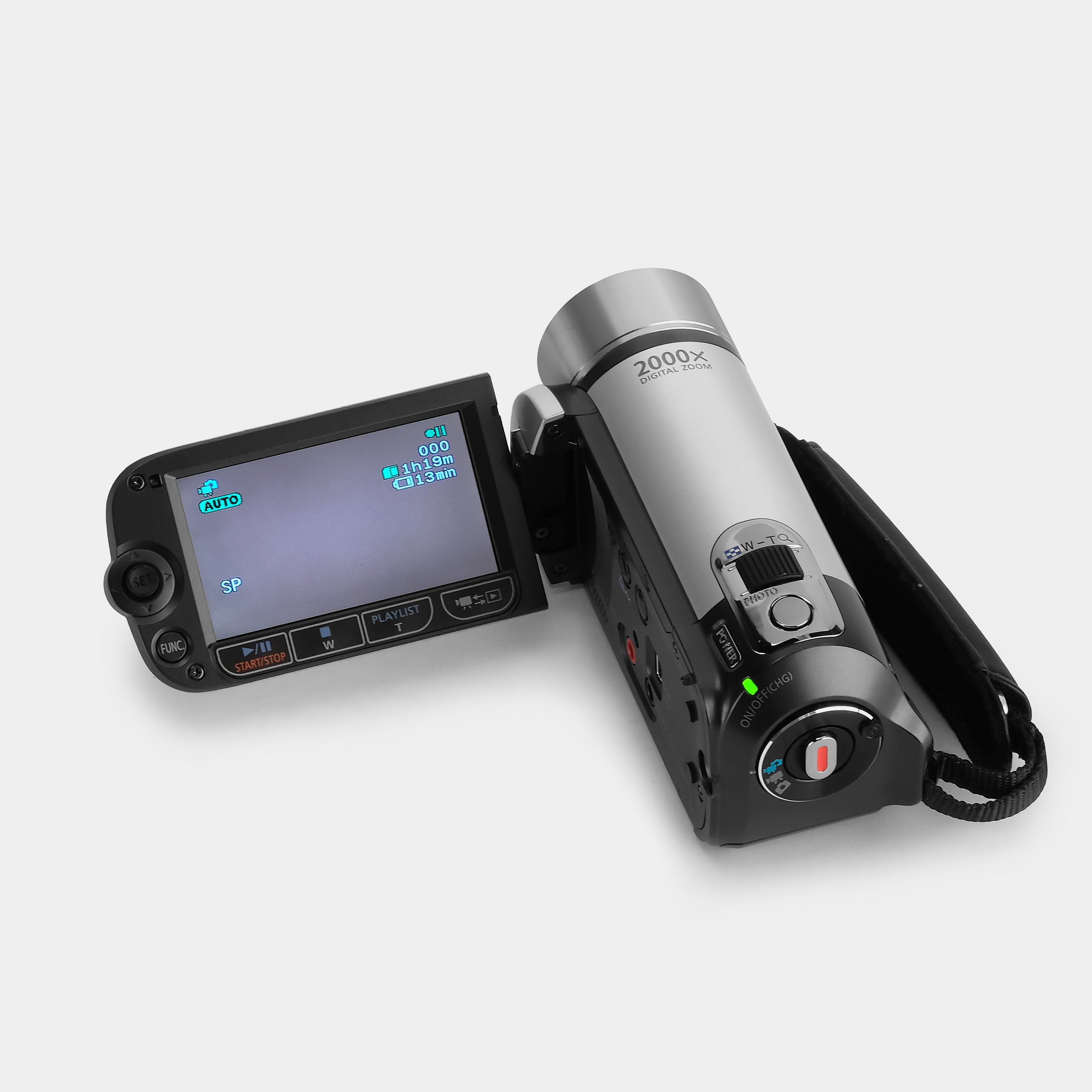 Canon FS200 Silver Digital Camcorder - Full HD 1080p Video Recording, 32x Optical Zoom, 2.7