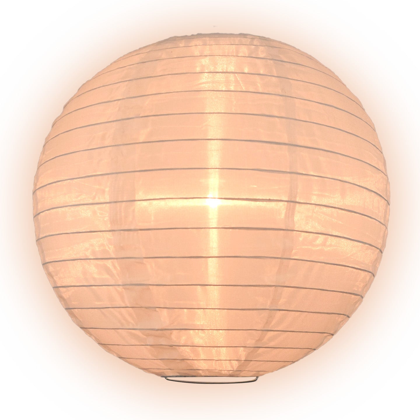 30 Pack Beige Jumbo Shimmering Nylon Lanterns with Even Ribbing - Durable Party Decorations for Weddings, Birthdays & Outdoor Events (Value Pack)