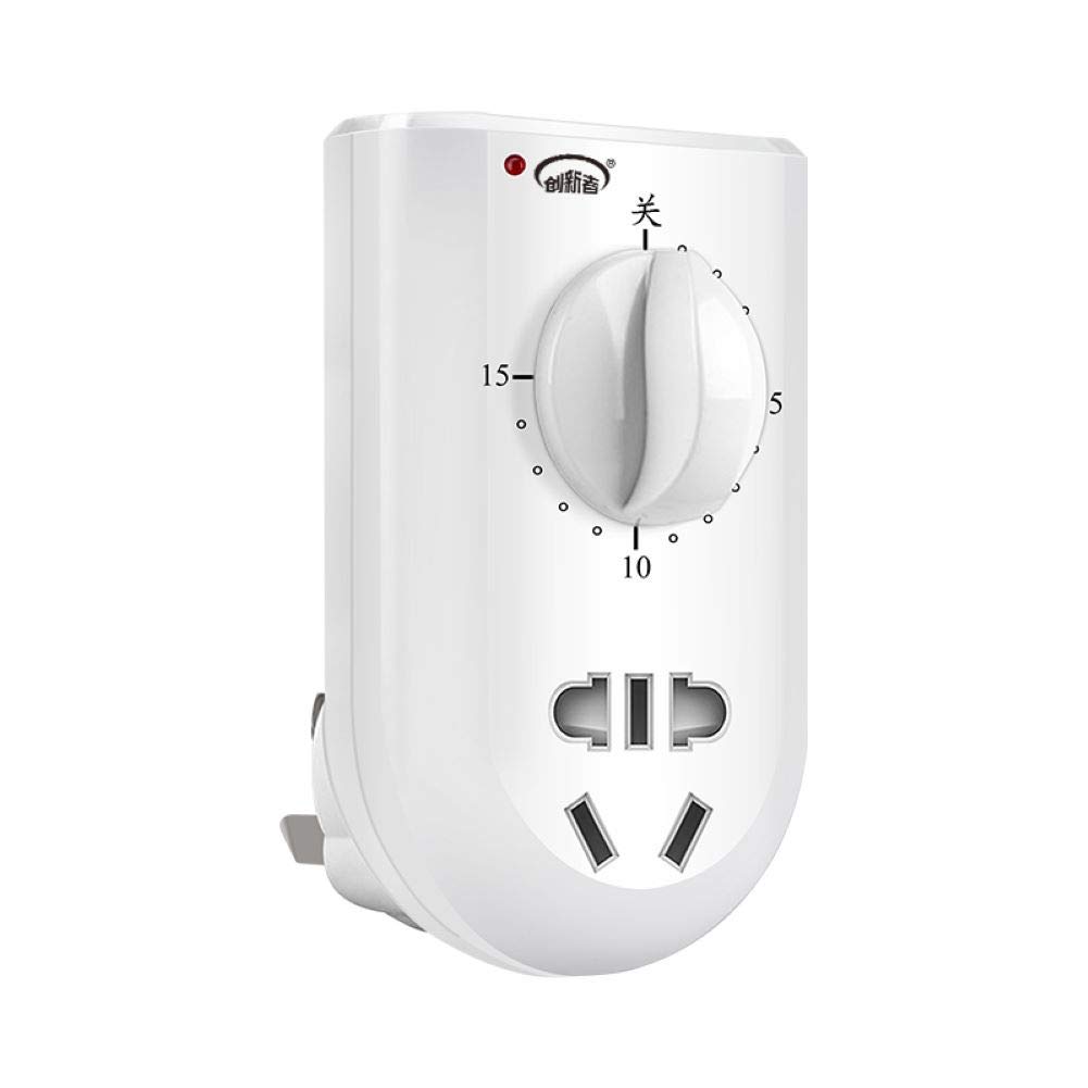 CXZTCL 15-Minute Mechanical Timer Switch - Plug-in Countdown Timer with Automatic Shutoff for Lamps & Fans | Perfect for Home, Office & Workshop Use