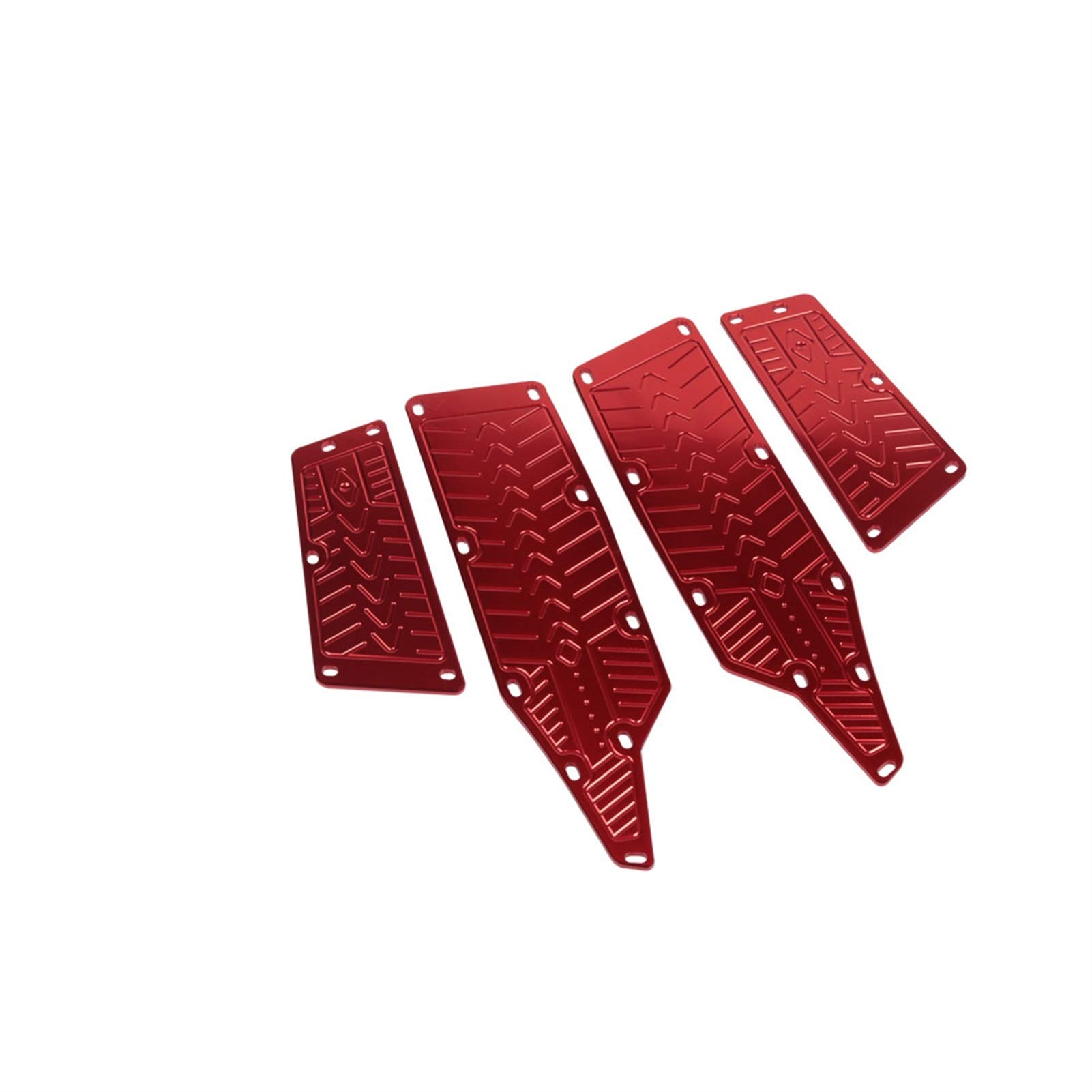 KYMCO AK550 AK 550 2017-2020 Motorcycle Foot Rests - CNC Front & Rear Footpegs, Footboards, Pedals (Red) - Durable Aluminum Alloy Foot Pegs for Comfortable Riding & Long Distance Touring