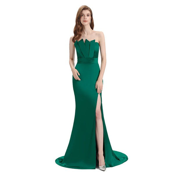 Emerald Green Mermaid Bridesmaid Dresses - Elegant Mismatched Formal Gowns for Wedding Party, WG776 | Perfect for Beach Weddings, Evening Receptions & Special Occasions