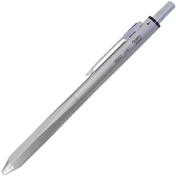 OHTO MS02 3-in-1 Multi-Function Pen - Ballpoint, Pencil & Stylus for Writing, Sketching & Touchscreen Devices - Perfect for Office, School & Digital Note-Taking