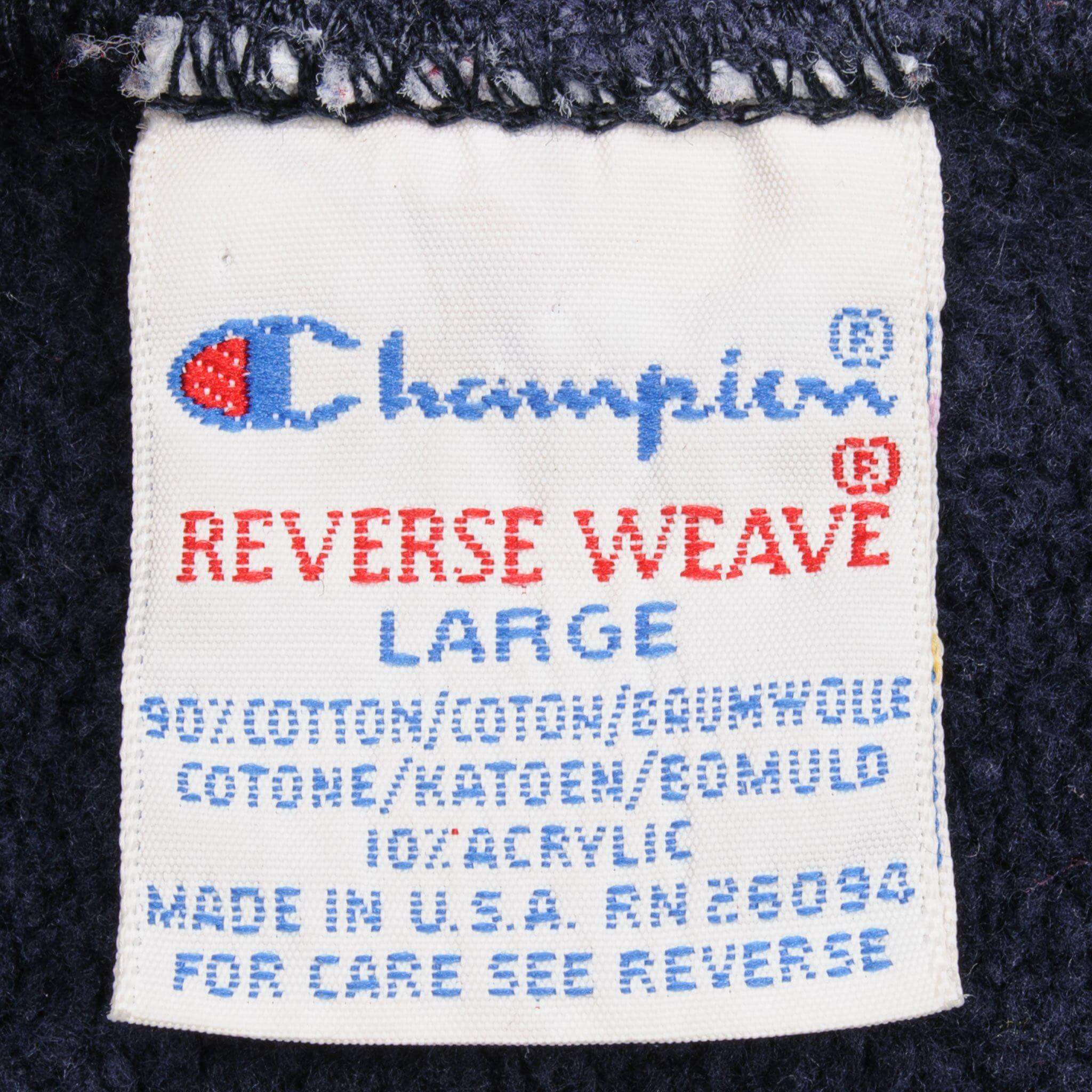 Vintage Champion Reverse Weave Notre Dame Sweatshirt 1990s Large Made in USA - Retro College Style for Casual Wear & Sports Fans