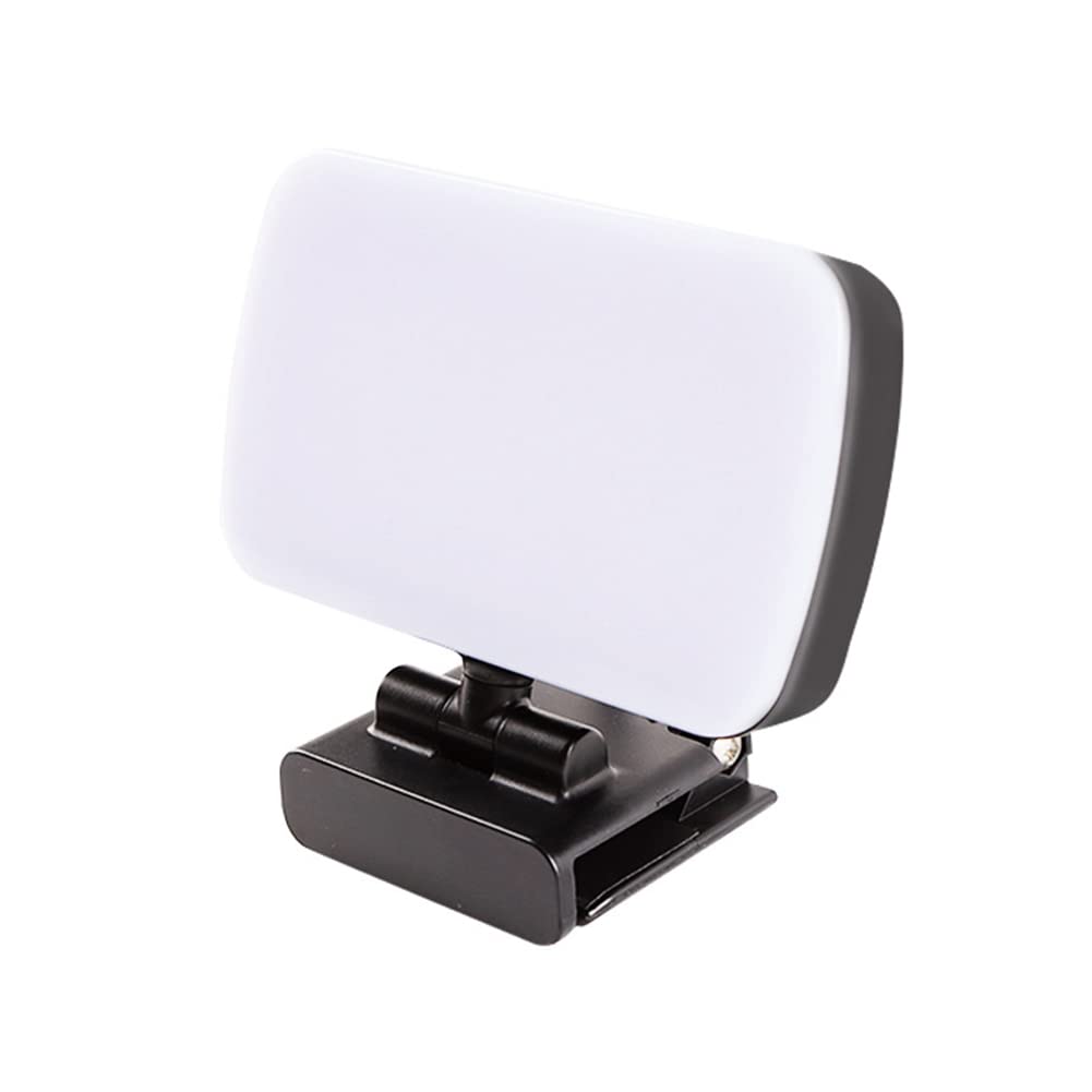 ANNJUC Mini Video Light - Adjustable LED Webcam Lamp for Conference Calls, Selfie Photography, Streaming & YouTube Videos (Portable & Dimmable) - Perfect for Zoom Meetings, TikTok Videos & Home Office Setup