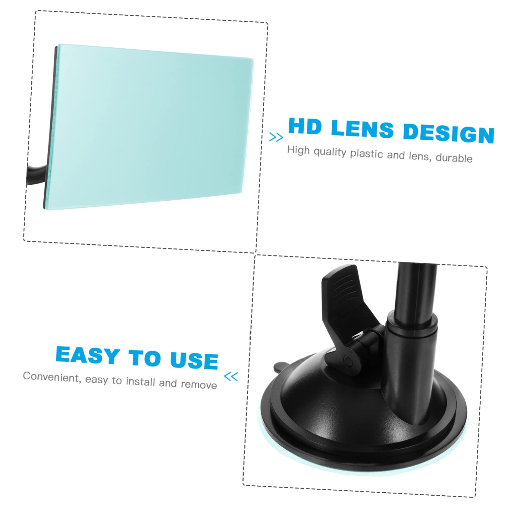 GLSTOY 1 Pack Baby Car Rearview Mirror - Safety Blind Spot Mirror for Cars, Easy Installation - Perfect for Parents to Monitor Infants in Rear-Facing Car Seats