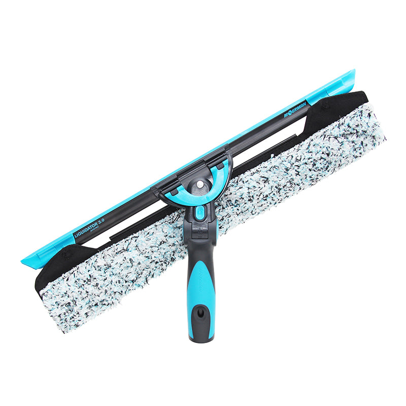 Moerman Fugu F*LIQ Liquidator 3.0 & Excelerator 2.0 Window Cleaning Squeegee Combo Kit - Professional Glass Cleaning Tools for Home, Office, and Commercial Use
