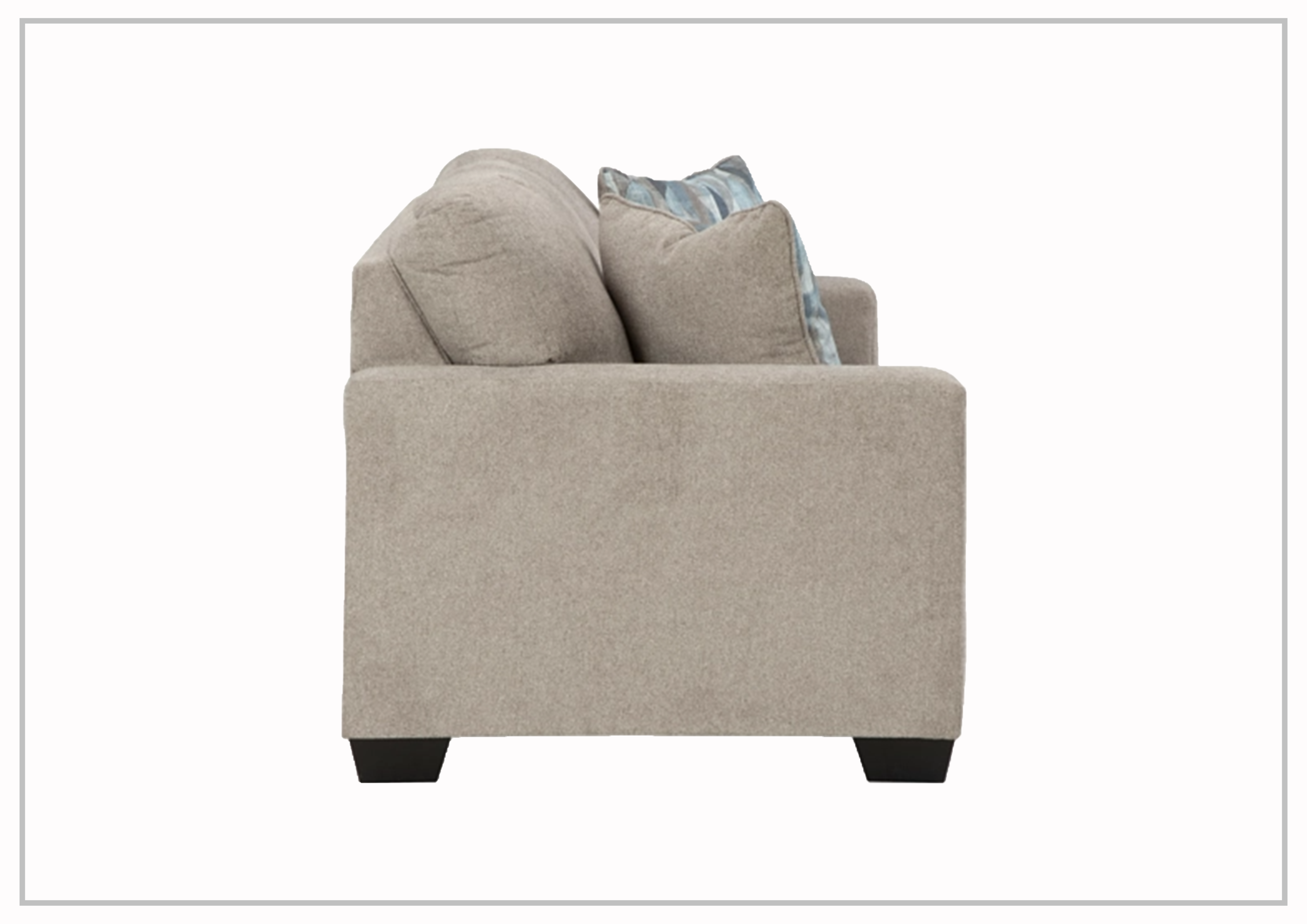 Gio Italia Dolce Queen Fabric Sleeper Sofa - Graphite & Parchment Convertible Sofa Bed for Small Spaces | Perfect for Guest Rooms, Apartments & Home Offices