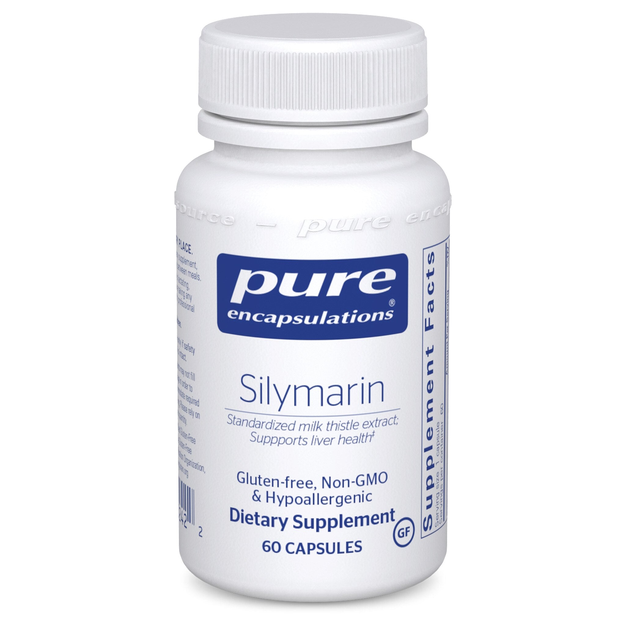 Pure Encapsulations Silymarin Milk Thistle Extract 120mg - Liver Support Supplement for Detox & Digestive Health - Ideal for Daily Wellness & Liver Cleansing Routine
