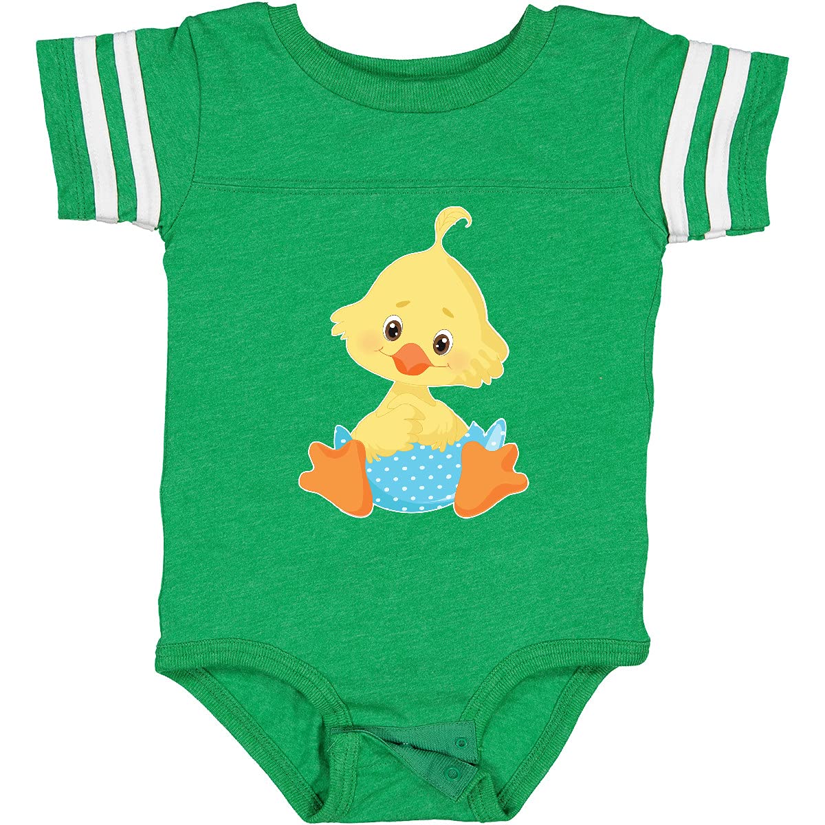 Inktastic Cute Easter Chick in Blue Easter Egg Baby Bodysuit - Adorable Easter Outfit for Infants & Toddlers - Perfect for Easter Photos, Egg Hunts & Family Gatherings