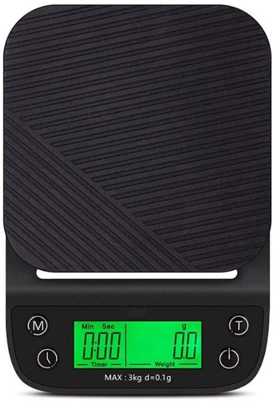 Corsehild Digital Kitchen Scale - 11lb/5kg Capacity, 1g/0.1oz Precision for Cooking, Baking & Meal Prep - LCD Display with Grams/Ounces - Perfect for Home Chefs & Bakers (Black) - Ideal for Measuring Ingredients, Portion Control & Dietary Needs