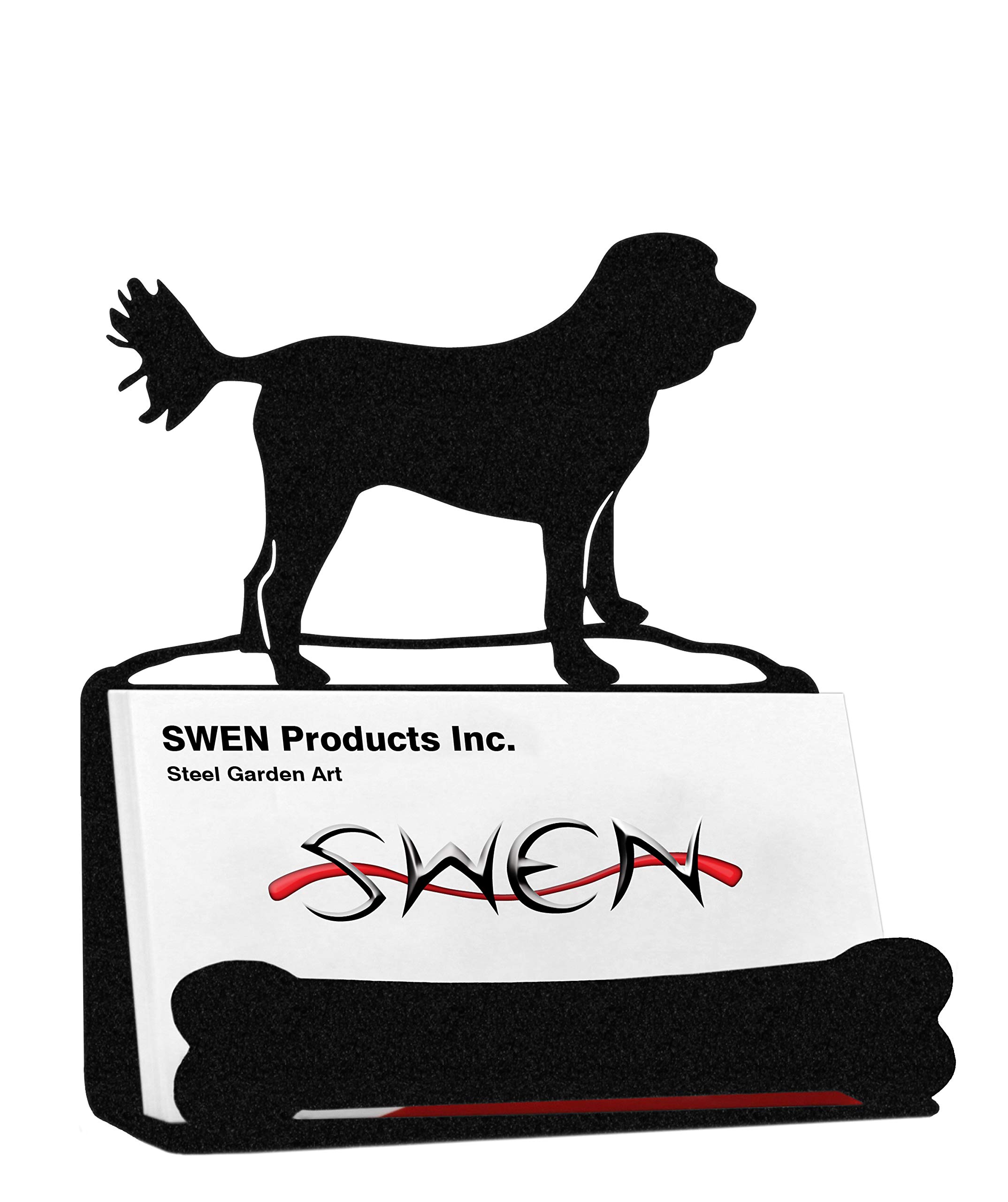 Premium SWEN Stainless Steel Business Card Holder for Professionals - Elegant & Durable Card Case for Cockapoo Lovers - Perfect for Office, Networking & Gifts
