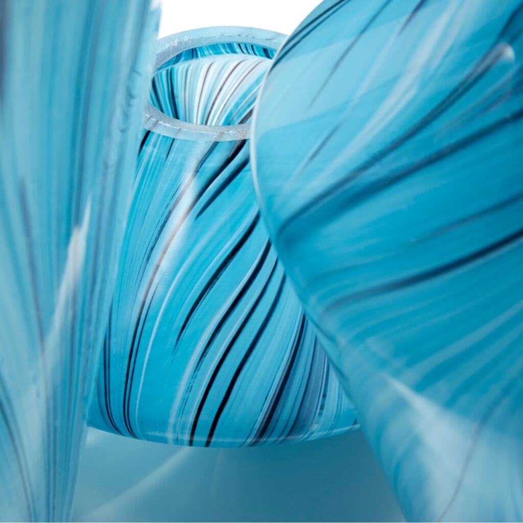 Cyan Design 10333 Phoebe Vase - Large Blue Ceramic Vase for Home Decor, Living Room Centerpiece, Wedding & Event Floral Arrangements