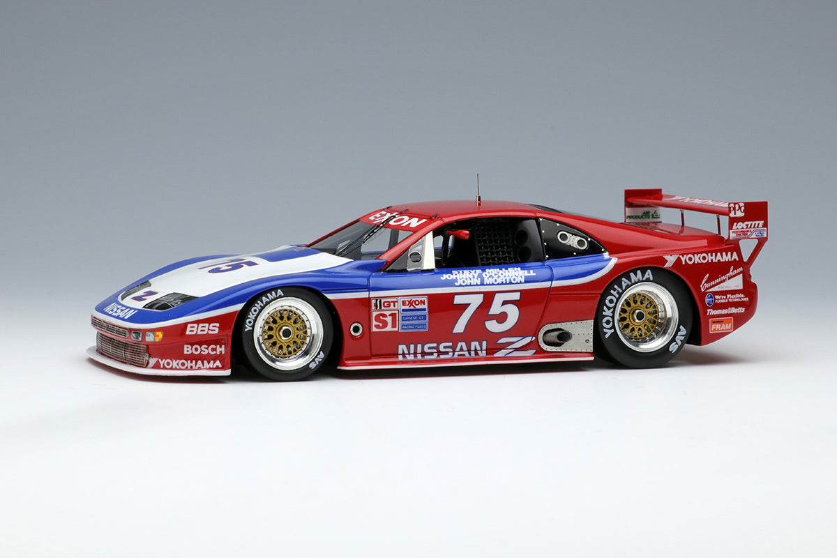 Vision 1:43 Scale Nissan 300ZX IMSA GTS Diecast Model Car - 1995 Sebring 12h Class Winner No.75 | Collectible Racing Car for Display & Gifts