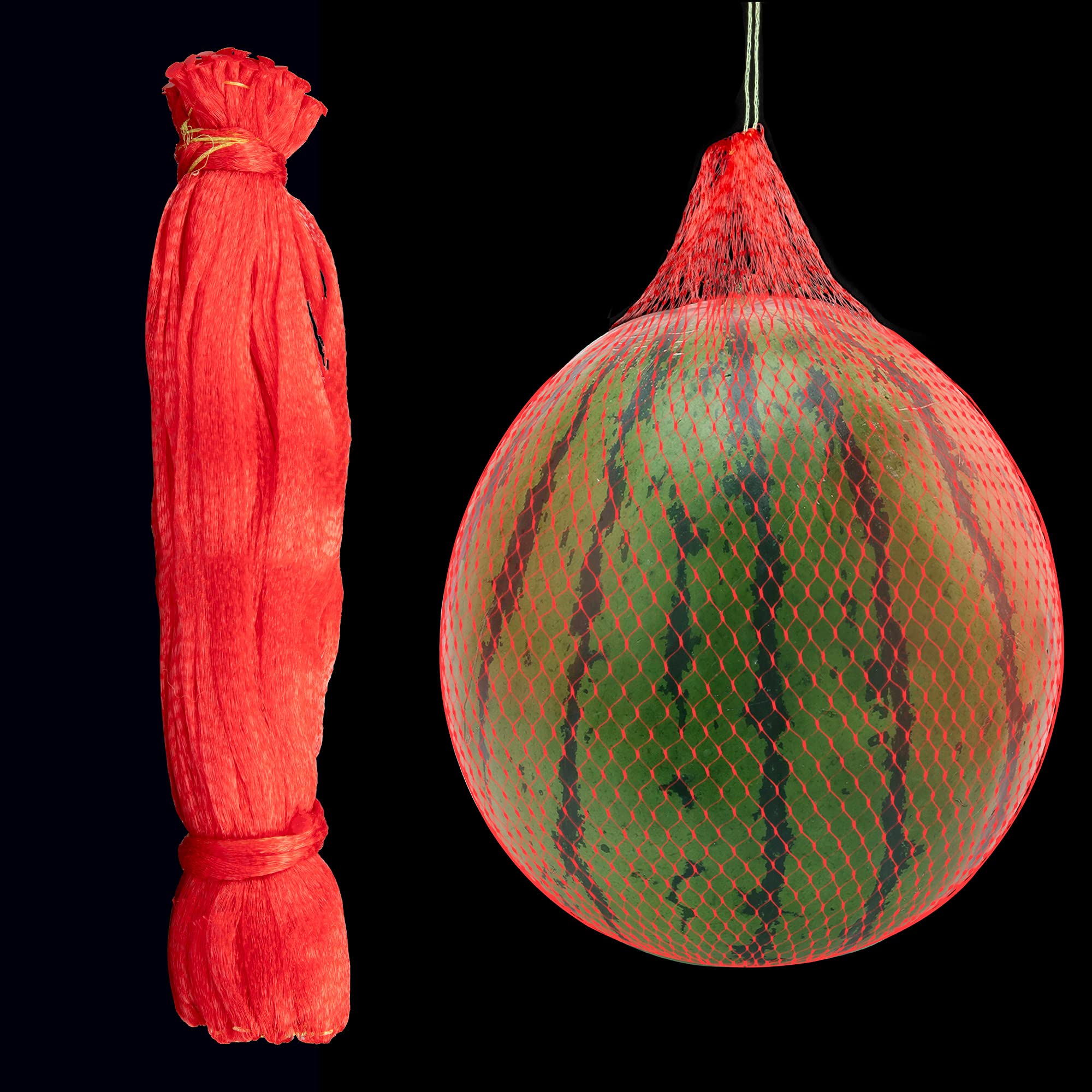 RONRONS 100-Pack Reusable Watermelon Hammocks - 15.75 Inch Mesh Fruit Support Bags for Cantaloupe, Honeydew & Garden Vegetables (Perfect for Growing, Storing & Protecting Melons & Cucumbers) - Ideal for Home Gardens, Greenhouses & Organic Farming