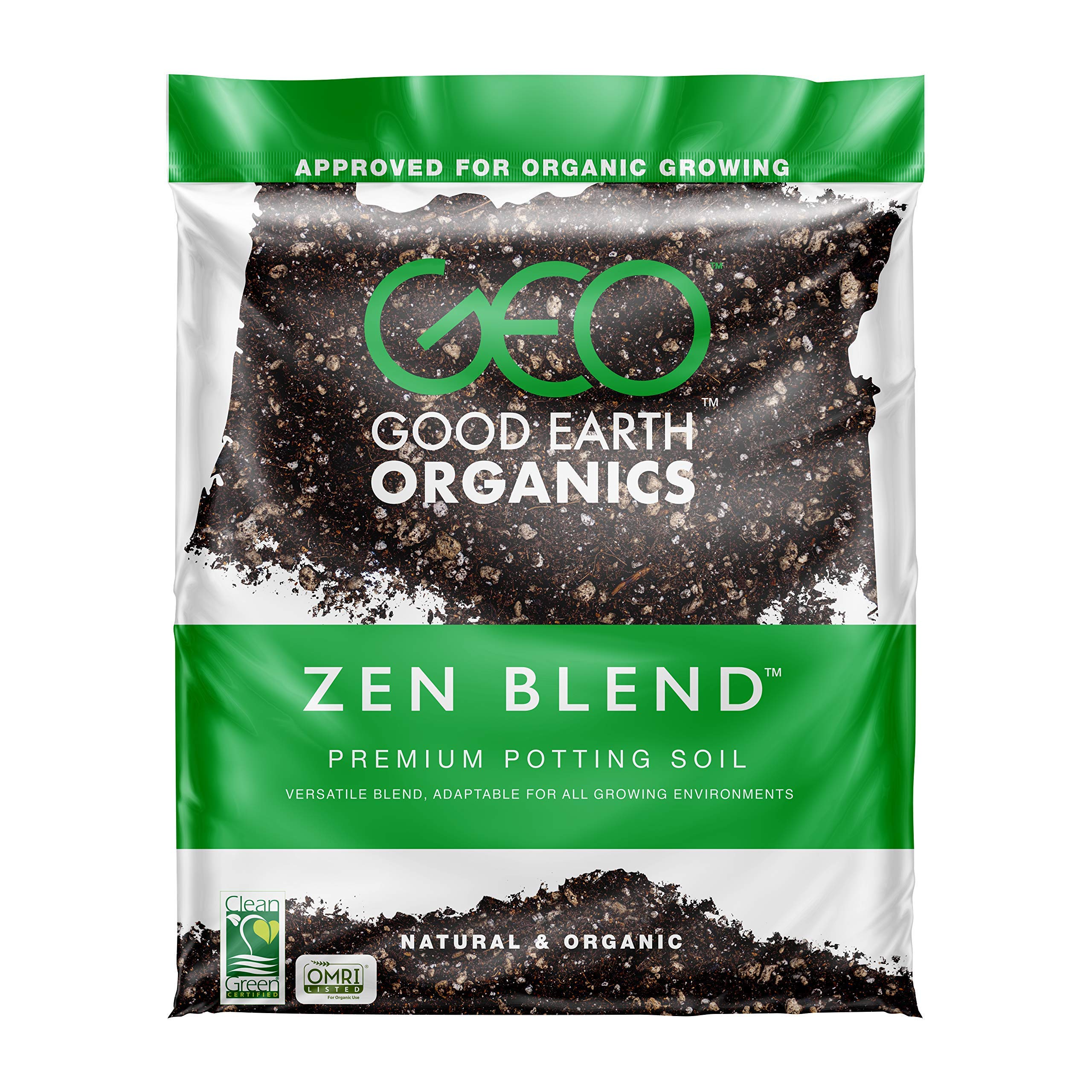 Premium Organic Potting Soil - Zen Blend by The Good Earth Organics | All-Purpose Seed Starter Mix for Leafy Greens, Tomatoes & Seedlings | Ideal for Indoor/Outdoor Gardening, Container Plants & Raised Beds (2.5 Gallon)