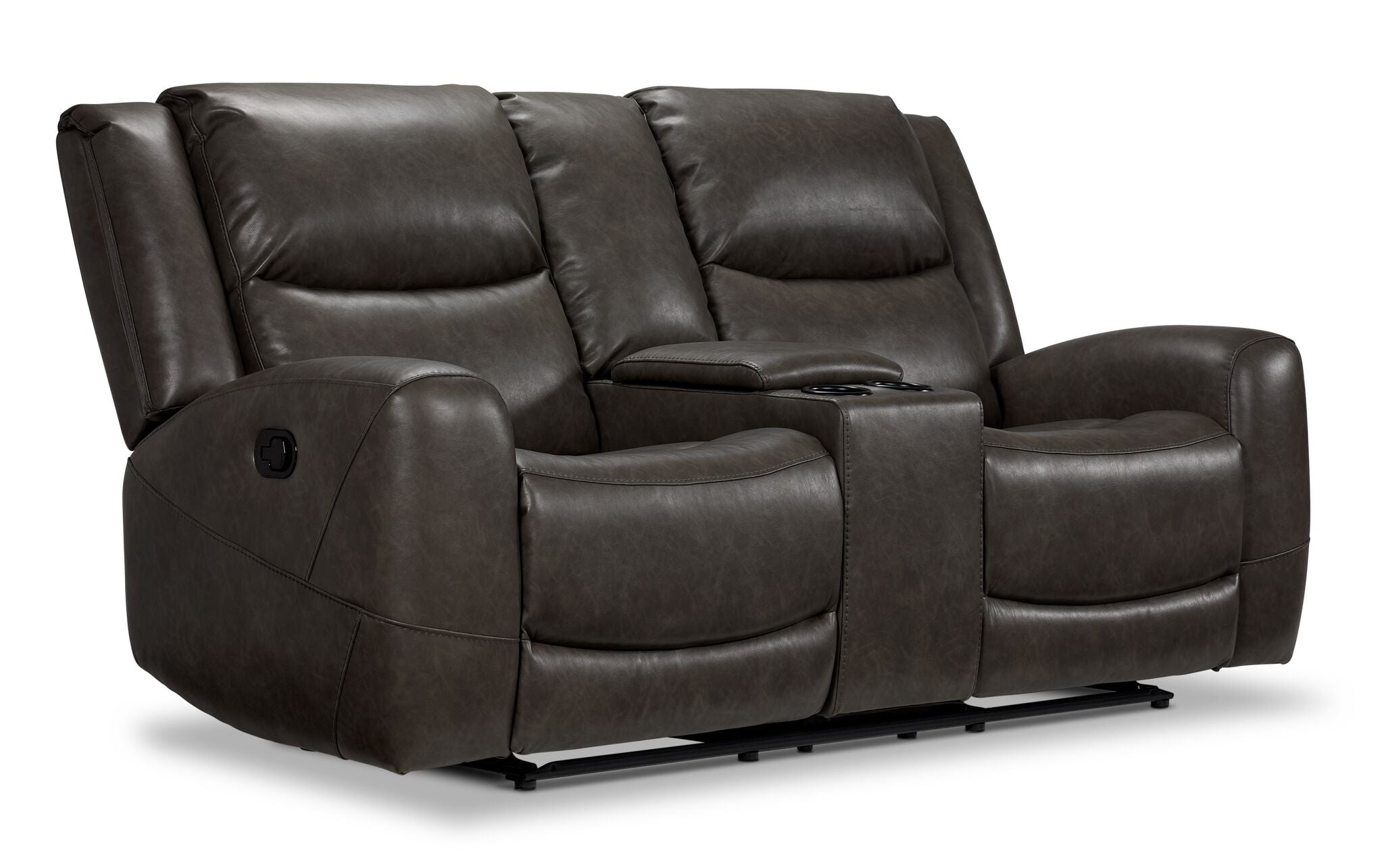Copley Reclining Sofa and Loveseat Set in Slate Gray - Modern Living Room Furniture for Relaxation and Entertainment