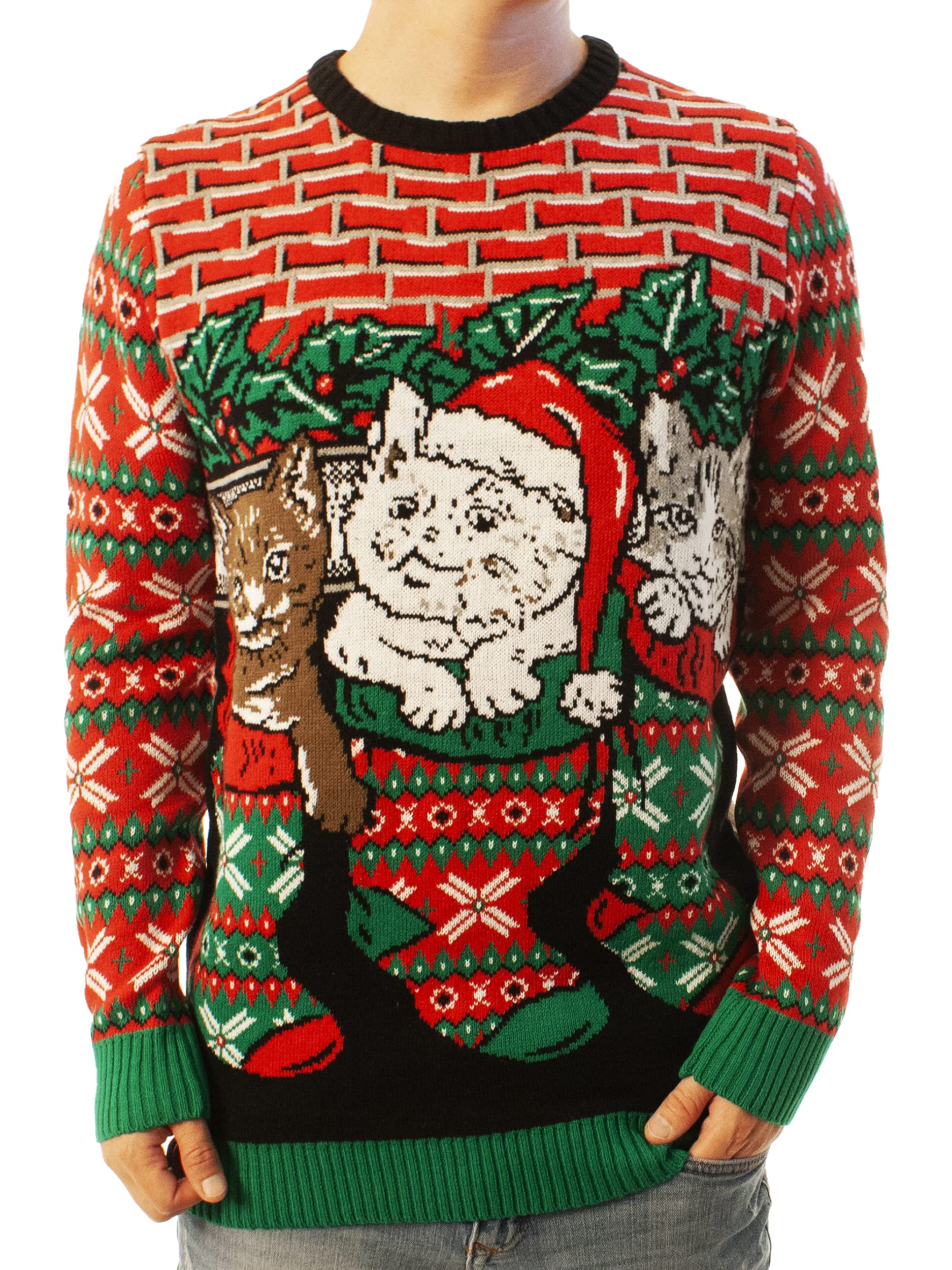 Funny Ugly Christmas Sweater for Men & Women - Cute Animal Knit Holiday Party Sweater - Perfect for Xmas Parties, Family Gatherings & Festive Photos