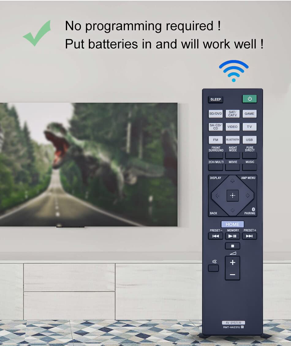 Original Sony STR-DH770 STR-DN1080 AV Receiver Replacement Remote Control - Compatible with Home Theater Systems, Perfect for Movie Nights & Entertainment Setup