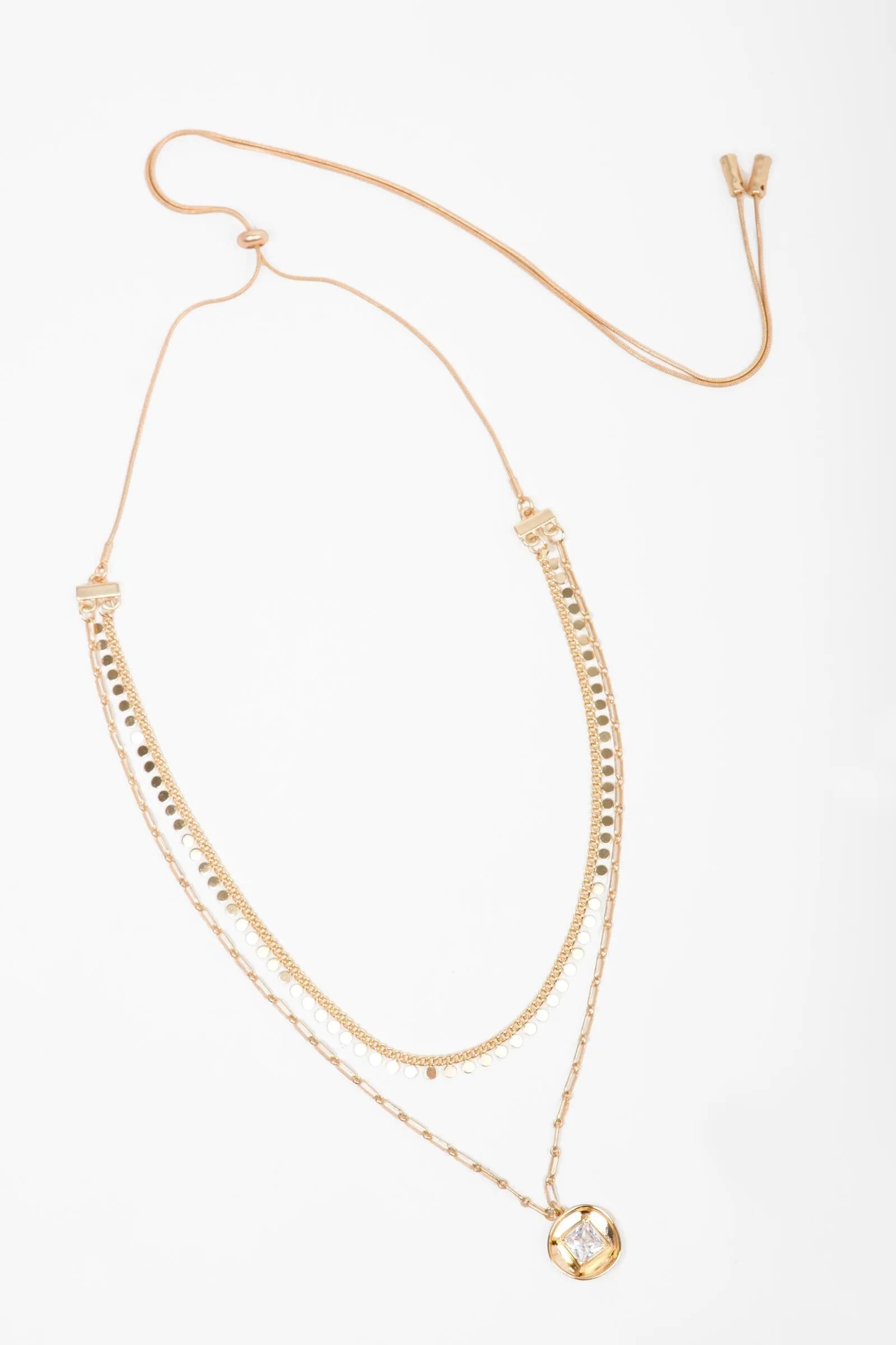 Layered Multi Charm Necklace for Women - Elegant Layered Pendant Necklace with Charms - Perfect for Casual Wear, Date Night & Gifts