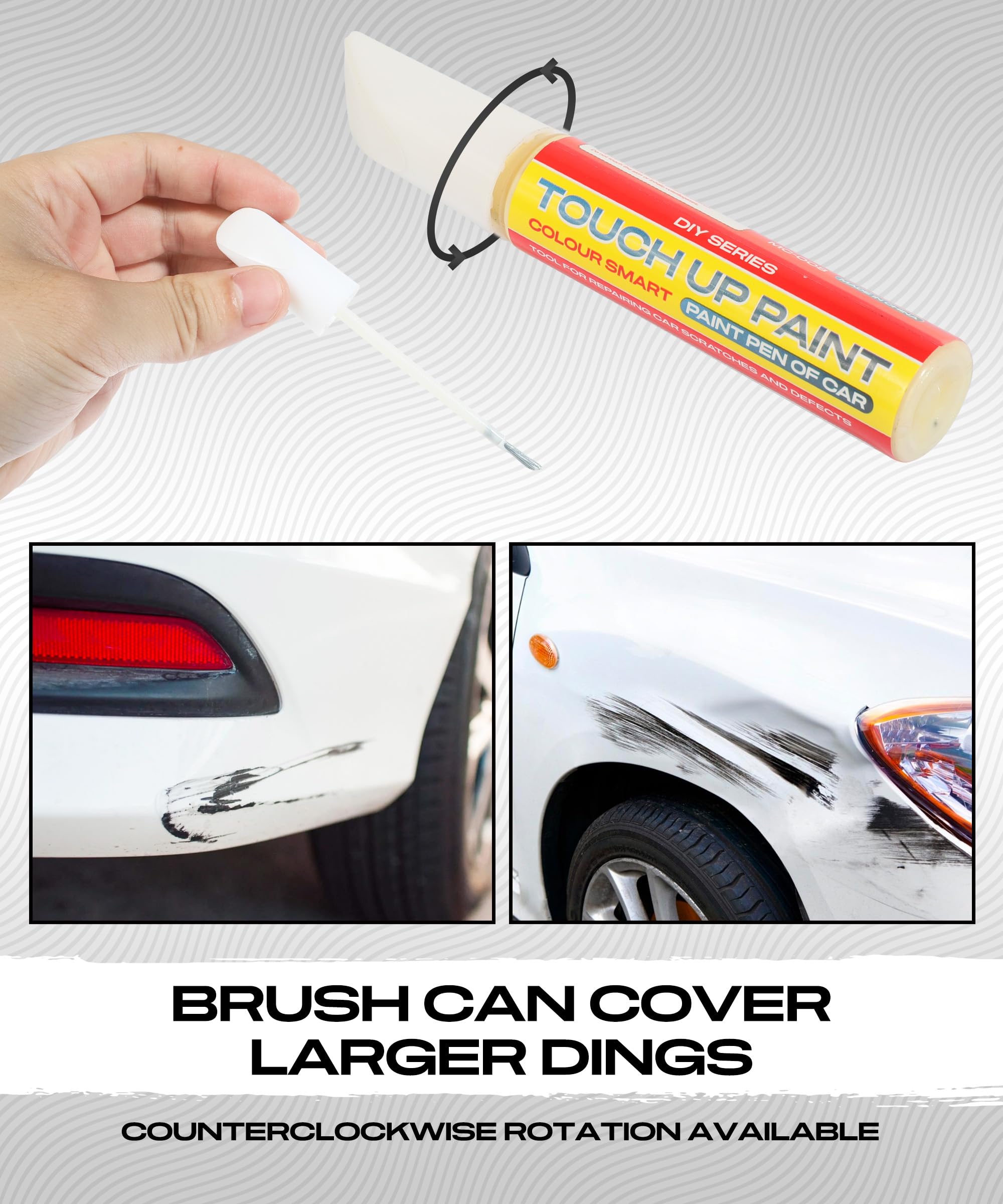 ESEWALAS Car Paint Pen - Auto Scratch Repair Touch Up Paint for Cars & Vehicles (Pearl White) | Fix Deep Scratches, Chips & Paint Damage | Perfect for DIY Car Maintenance, Quick Roadside Repairs & Vehicle Restoration