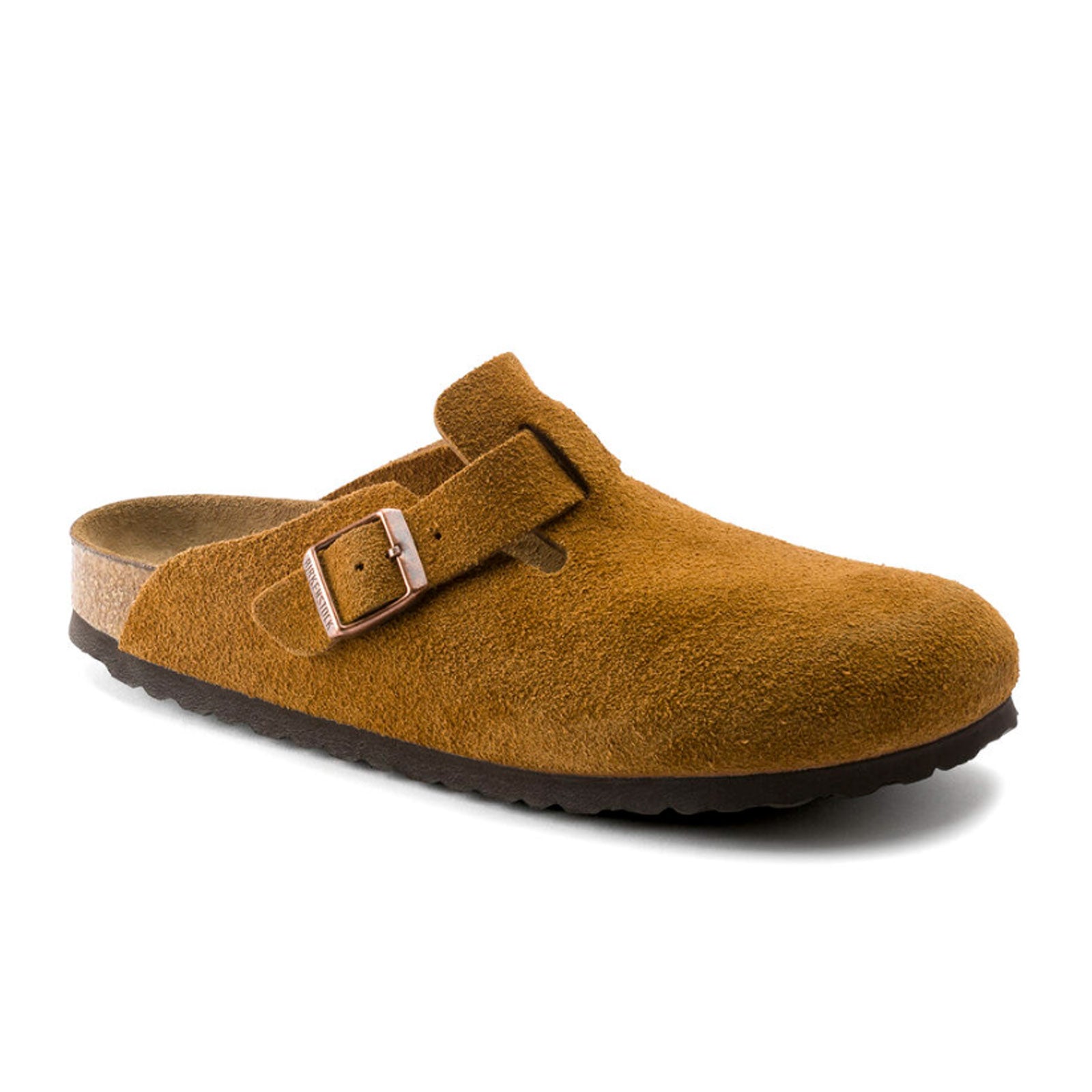 Birkenstock Boston Soft Footbed Clogs for Men - Mink Suede Comfortable Slip-On Shoes | Perfect for Casual Wear, Home & Office Use