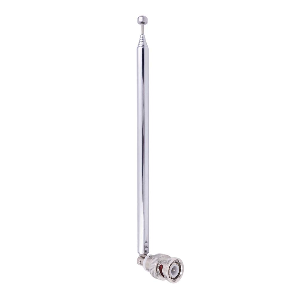 Fancasee BNC Radio Antenna - Telescopic Stainless Steel HF VHF UHF Antenna with BNC Male Connector for Portable Handheld Radios, Police Scanners & Receivers | Ideal for Emergency Communication, Ham Radio & Field Operations