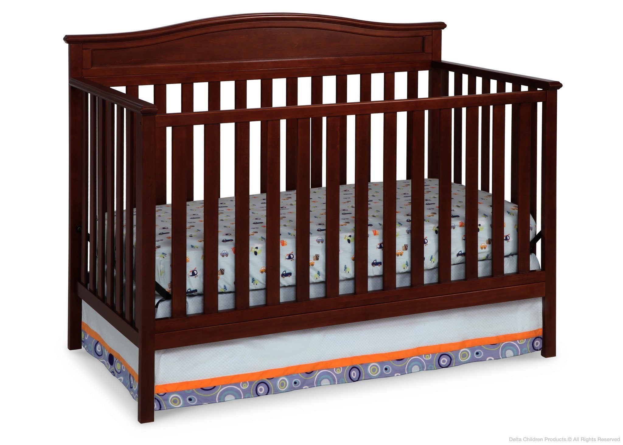 Larkin 4-in-1 Convertible Baby Crib - Toddler Bed, Daybed & Full-Size Bed - Safe & Stylish Nursery Furniture for Newborns to Teens - Perfect for Bedrooms, Daycare & Guest Rooms