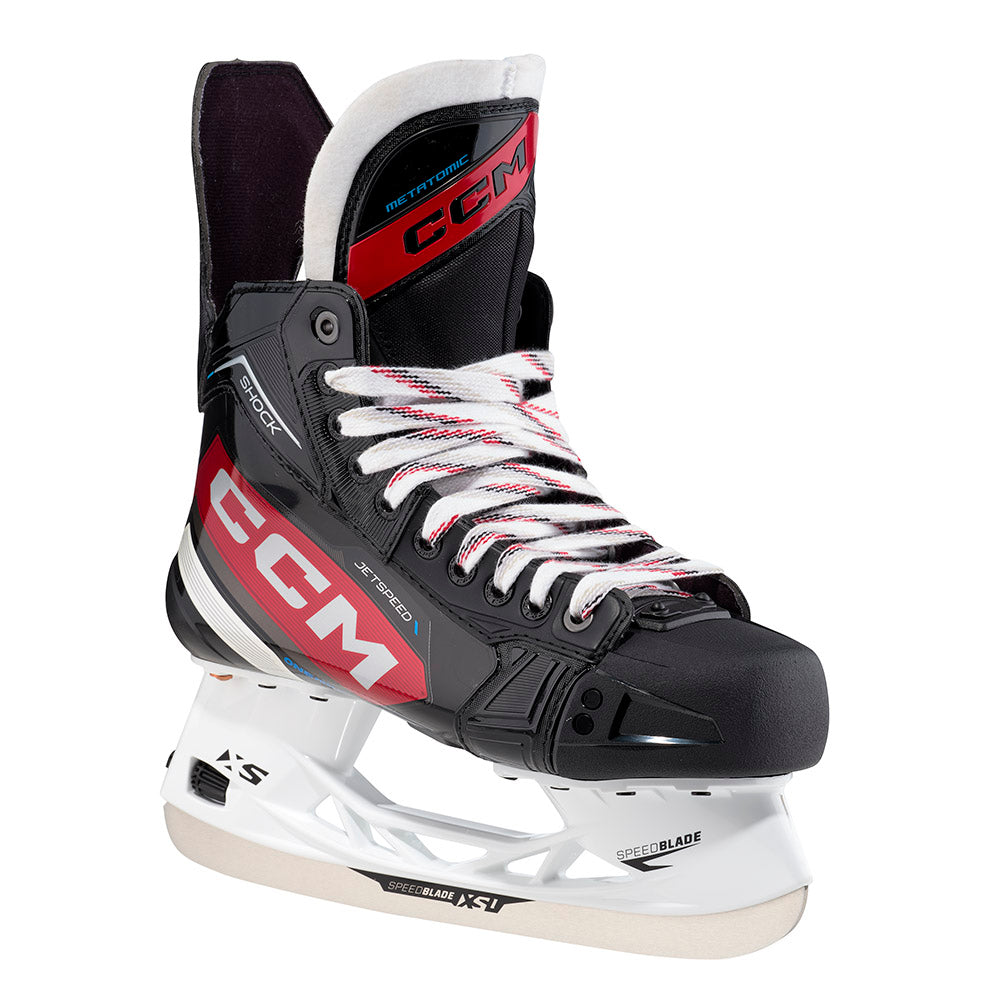 CCM Jetspeed Shock 2023 Senior Ice Hockey Skates - Professional Performance Skates for Men & Women - Perfect for Competitive Games & Training Sessions