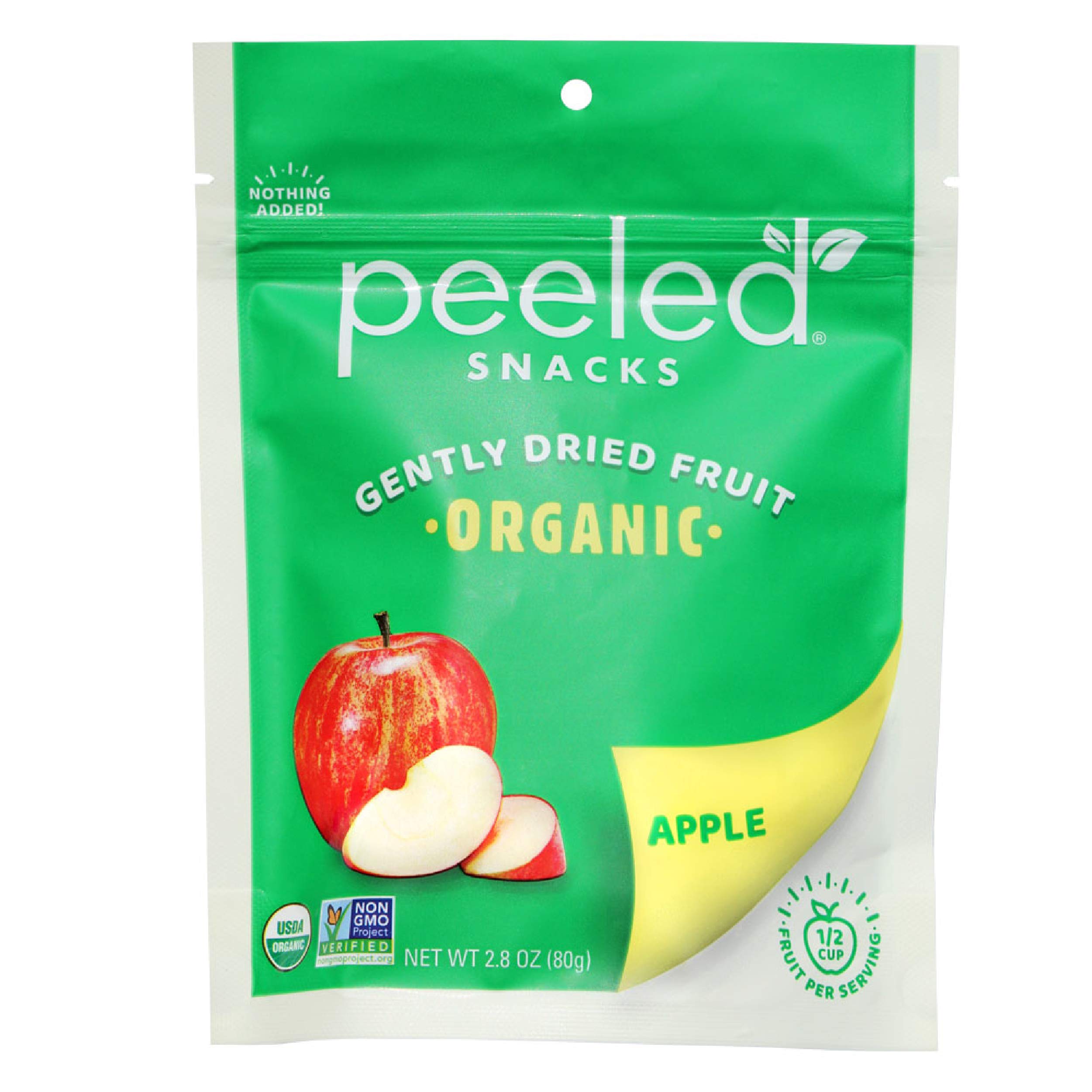 Organic Dried Apple Slices, 2.8 oz (Pack of 12) | Vegan, Gluten-Free Healthy Snacks for Kids & Adults | Perfect for Lunch Boxes, Hiking, Office & On-the-Go Snacking