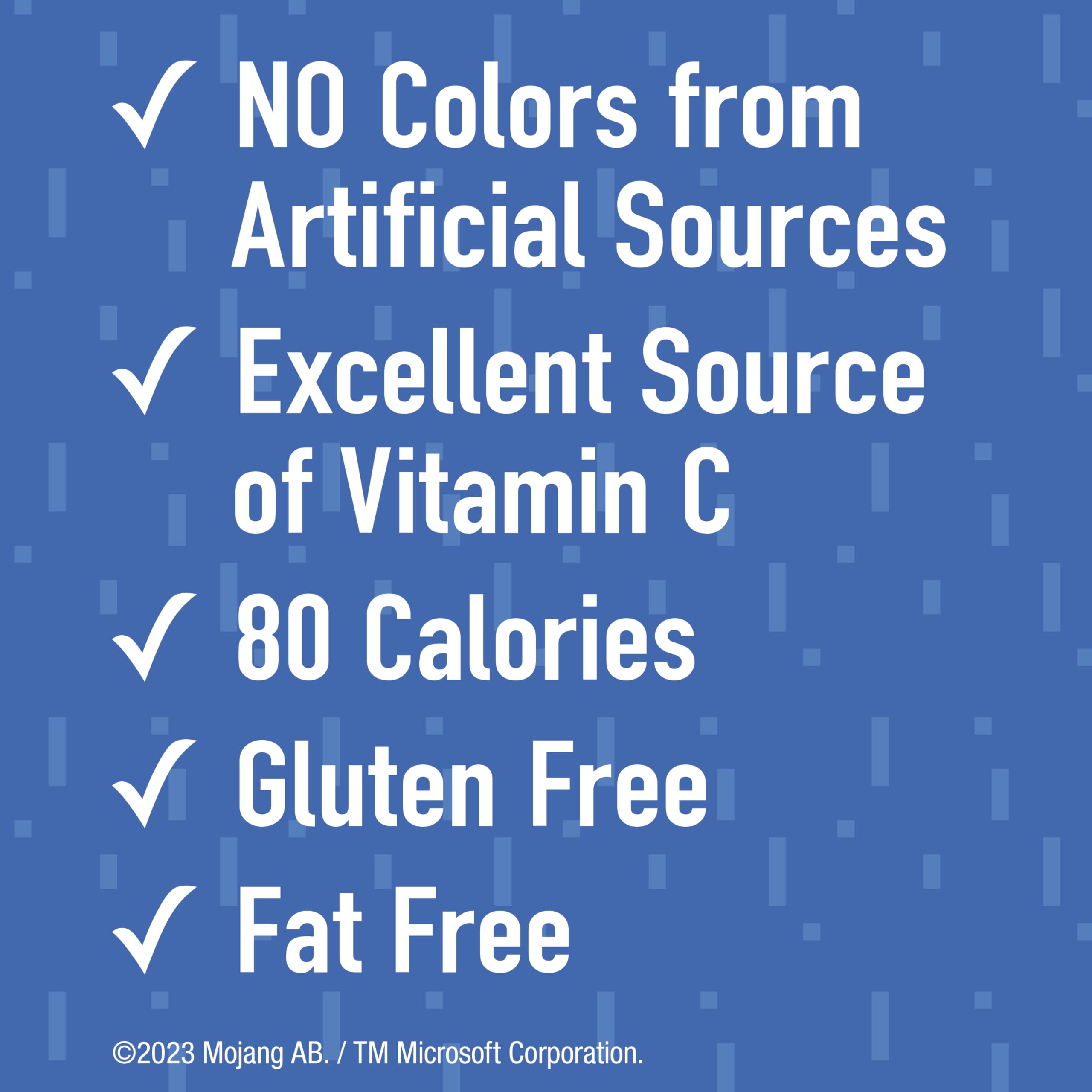 Betty Crocker Minecraft Fruit Flavored Snacks for Kids - Fat Free, Gluten Free, 17.6 oz Value Pack (22 Pouches) - Perfect for School Lunches, Birthday Parties & Gaming Snacks