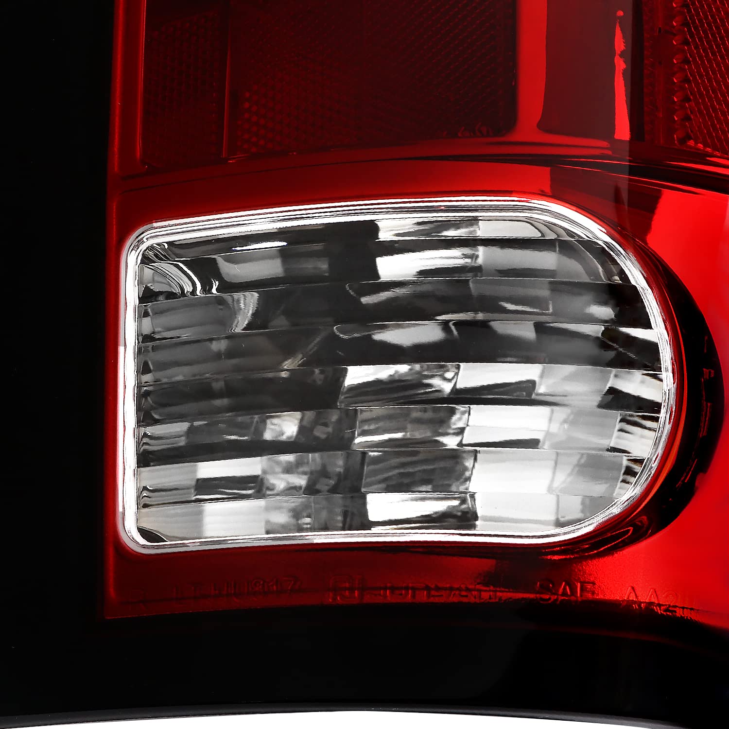 Spec-D Tuning Red LED Tail Lights with LED Light Bar for 2009-2018 Dodge Ram 1500 & 2010-2018 Ram 2500/3500 - Left & Right Pair Assembly - Enhanced Night Visibility & Style Upgrade for Pickup Trucks