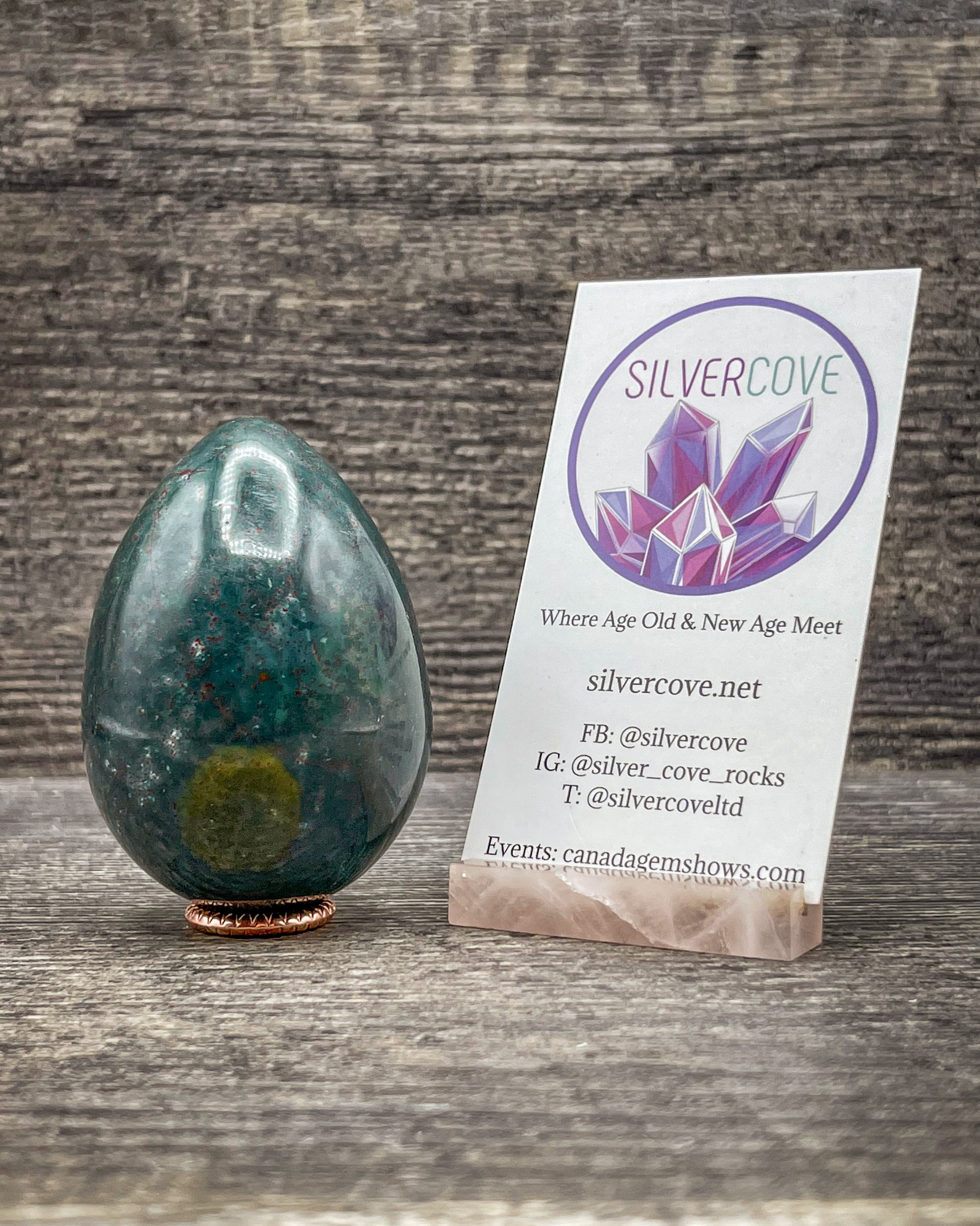 Natural Bloodstone Egg - 180g Healing Crystal for Meditation, Stress Relief & Energy Balancing - Perfect for Home Decor, Yoga & Spiritual Practices