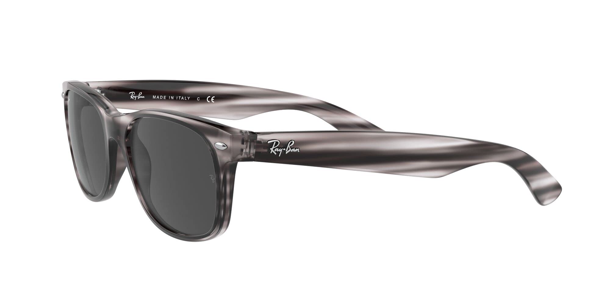 Ray-Ban RB2132 New Wayfarer Square Sunglasses - Polarized UV Protection, Classic Unisex Design for Men & Women - Perfect for Driving, Beach, and Outdoor Activities