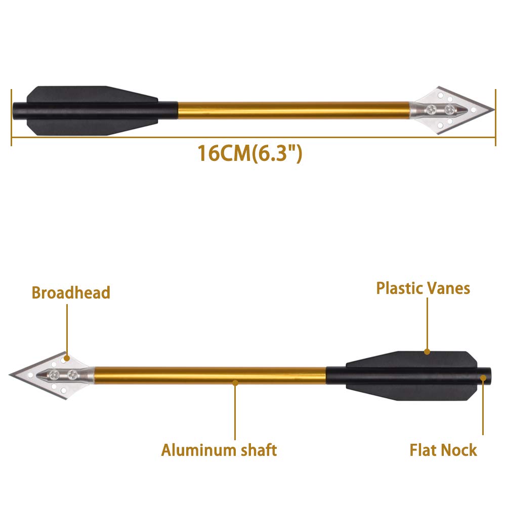 Steel Broadhead Crossbow Bolts 6.5