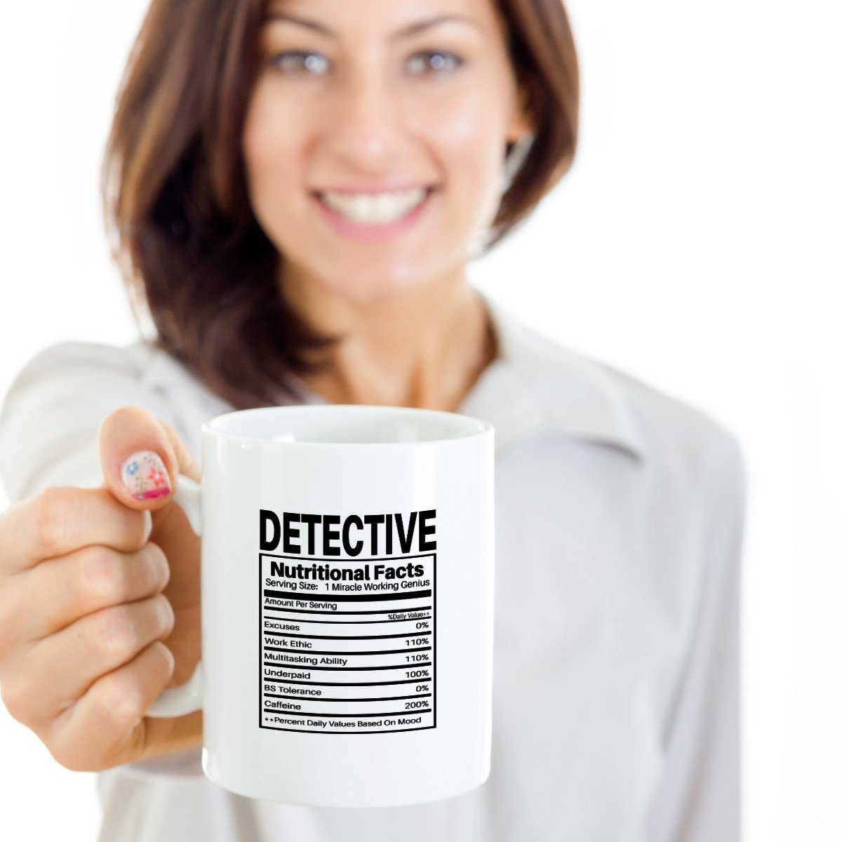 Detective Coffee & Tea Mug - Funny Novelty Gift for Mystery Lovers - Perfect for Office, Home & Detective Theme Parties