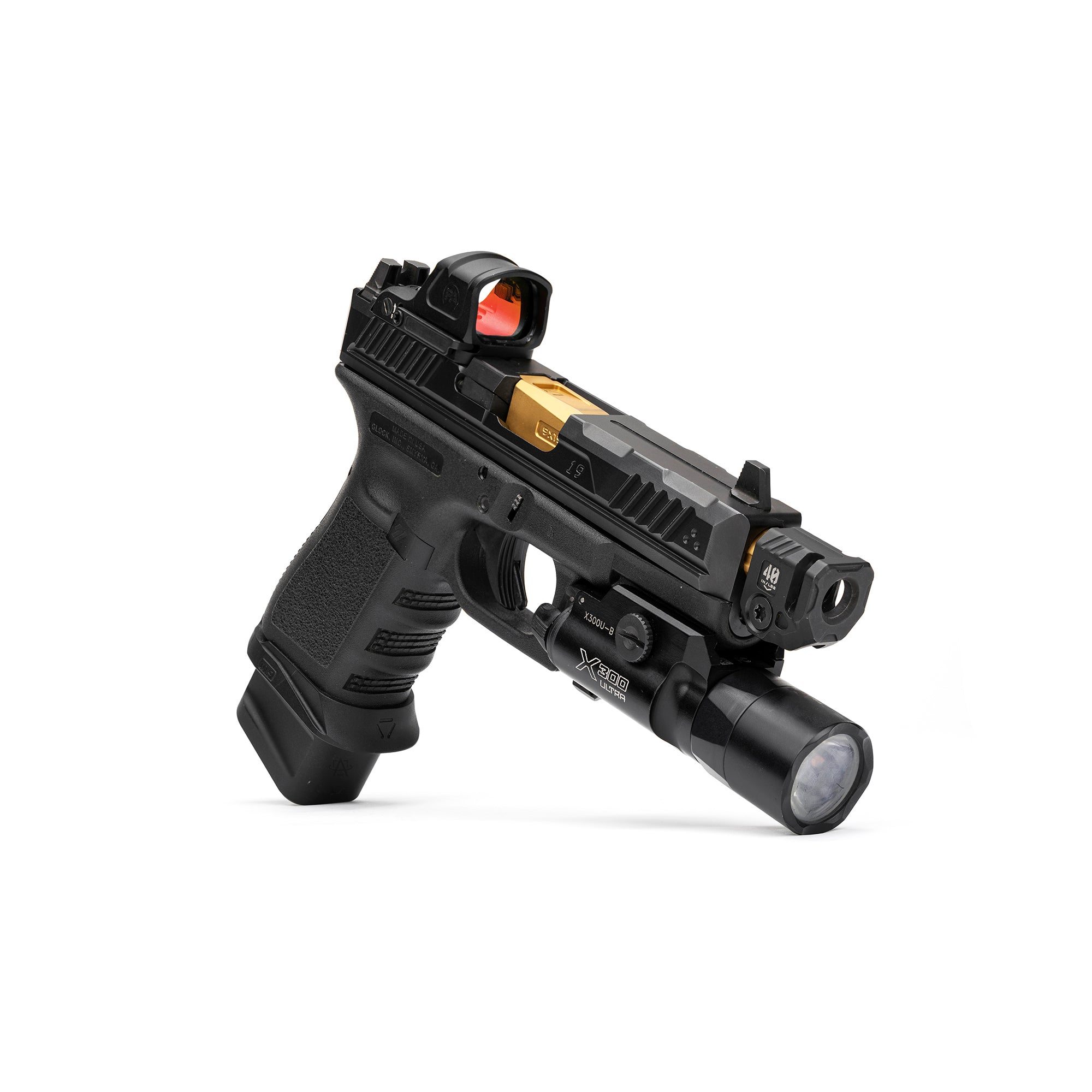 Strike Micro Threaded Barrel Comp QUAD - High-Performance Muzzle Brake for Pistols & Rifles | Perfect for Competitive Shooting & Range Training