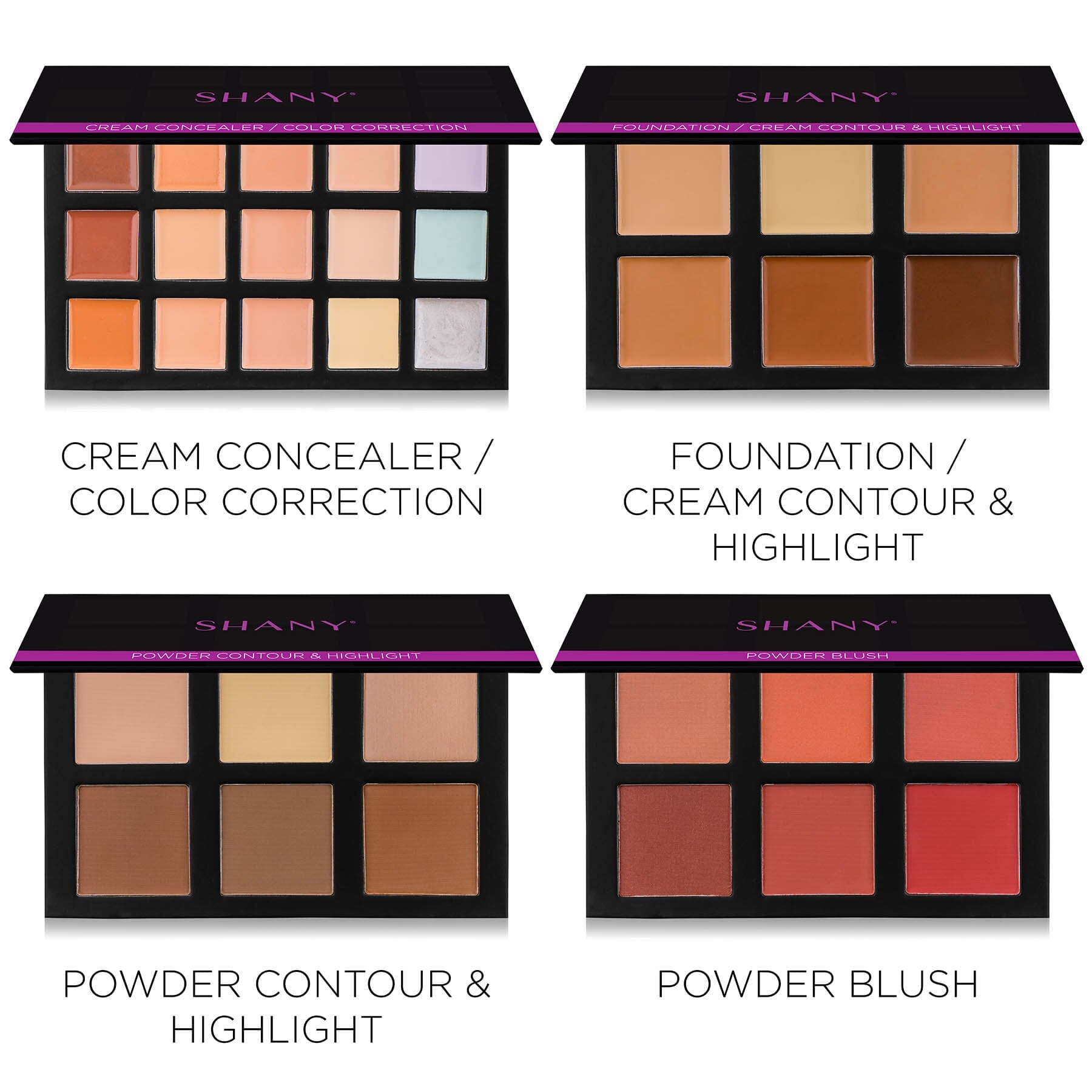 4 Layer Contour & Highlight Makeup Kit with Refillable Pans - Professional Face Contouring Palette for Cheekbones, Nose & Jawline - Perfect for Bridal, Photoshoot & Everyday Makeup Looks