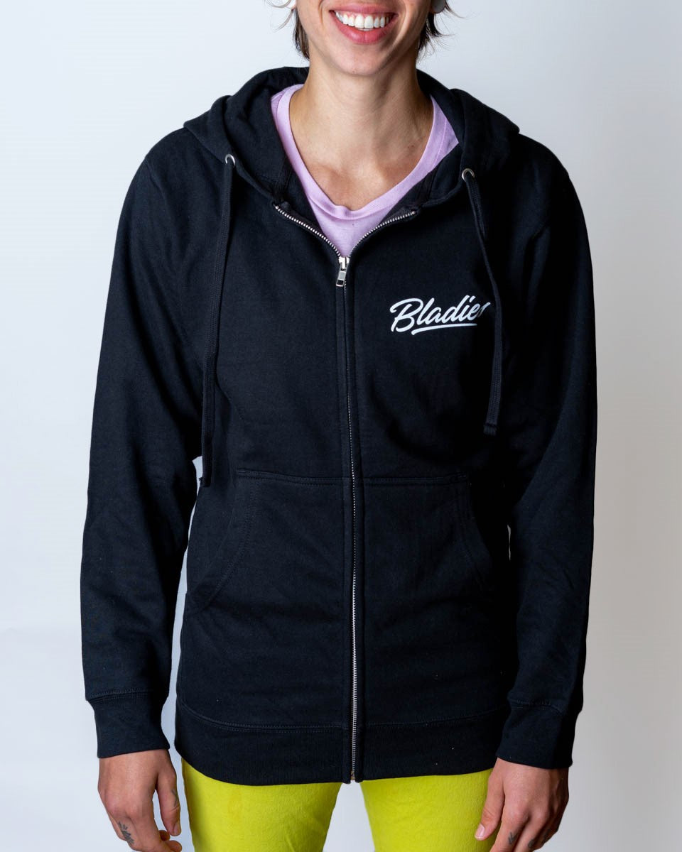 Bladies Shred Zip Hoodie for Women - Stylish & Comfortable Fleece Pullover for Casual Wear, Gym, and Outdoor Activities