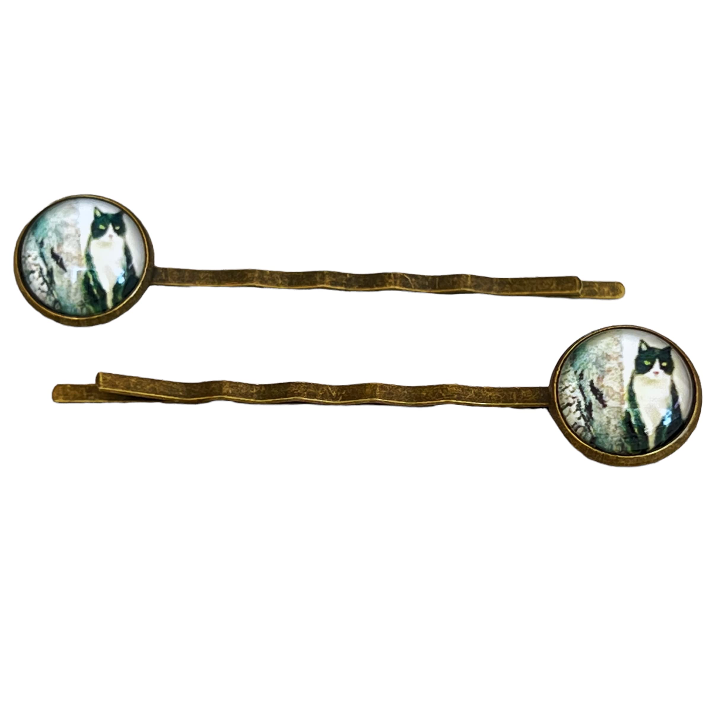 Cat Hair Clips - Cute Kitty Bobby Pins for Women | White Cat Hair Accessories | Vintage Style Hair Pins | Perfect Mother's Day Gift for Cat Lovers | Great for Parties, Weddings & Everyday Wear