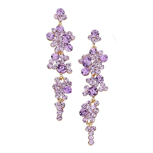 Violet Purple Gold Tone