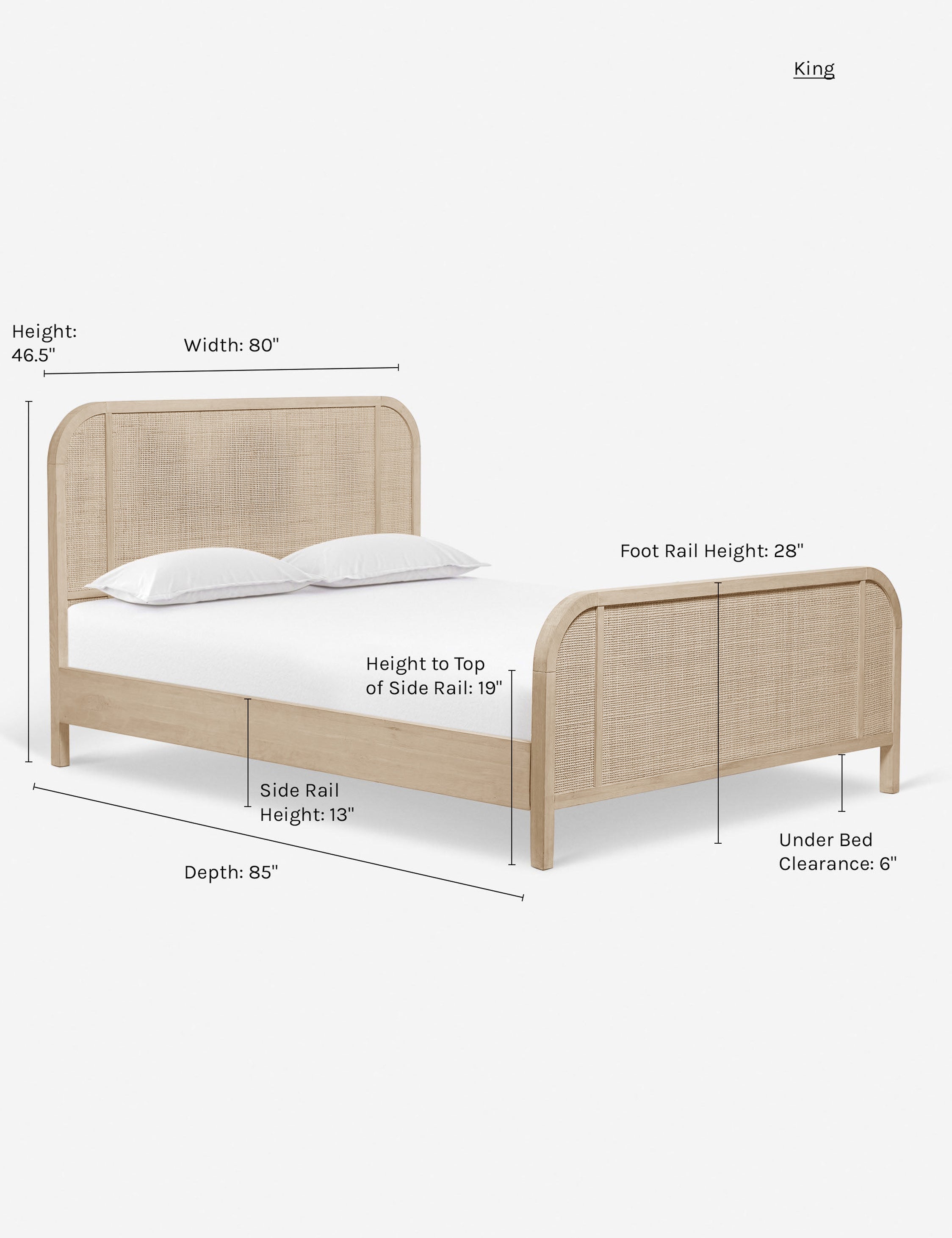 Brooke Platform Bed Frame - Modern Minimalist Wooden Bed with Storage - Perfect for Small Spaces, Apartments & Bedrooms