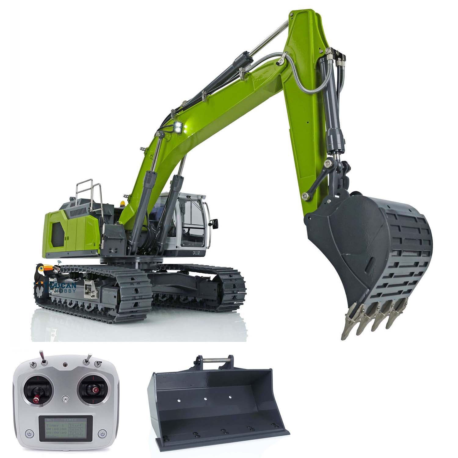 1/14 Scale RC Excavator Toy - Hydraulic L945 Radio Controlled Construction Vehicle with Remote Transmitter | Realistic Digger Truck for Kids & Adults | Outdoor Play, Construction Site Simulation, Birthday Gifts