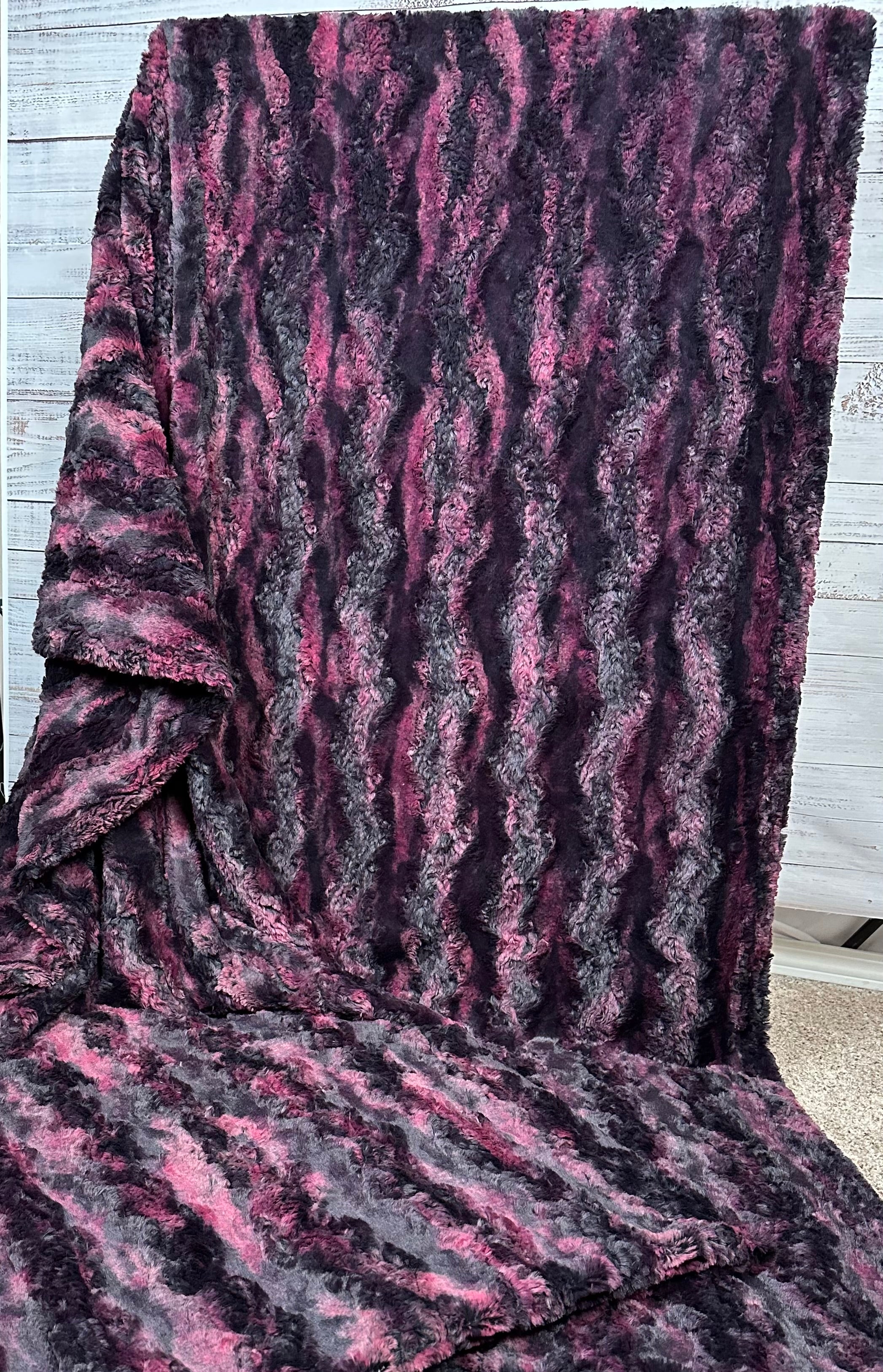 Premium Snowy Owl & Encore Truffle Pattern Double Luxe X-Wide XL 60x86 Inch 25mm Minky Plush Blanket - Ultra Soft Throw for Bed, Couch & Nursery Decor