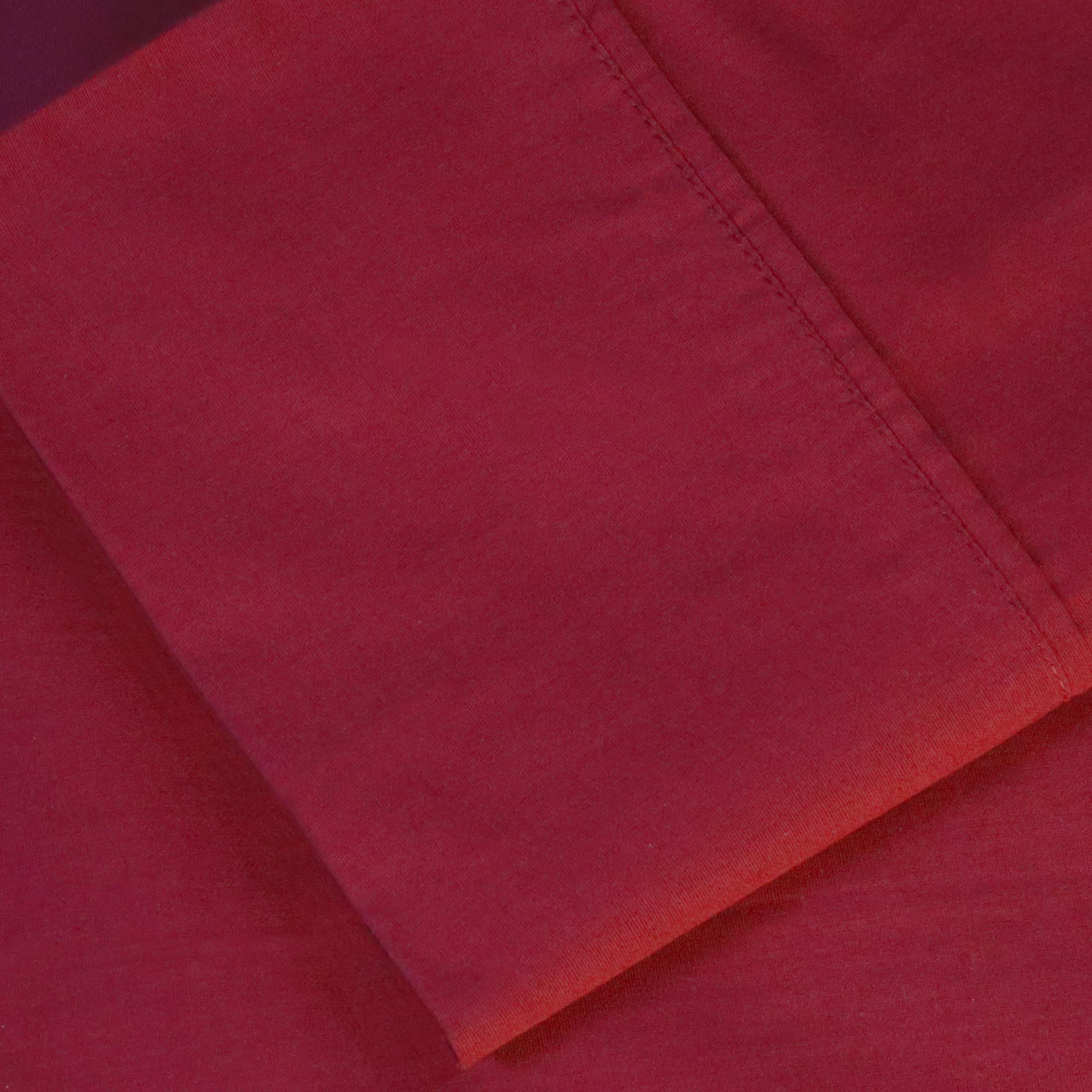 300 Thread Count Cotton Percale Solid Deep Pocket Bed Sheet Set - Queen Size, Soft & Breathable for Comfortable Sleep - Perfect for Master Bedroom, Guest Room & Vacation Homes