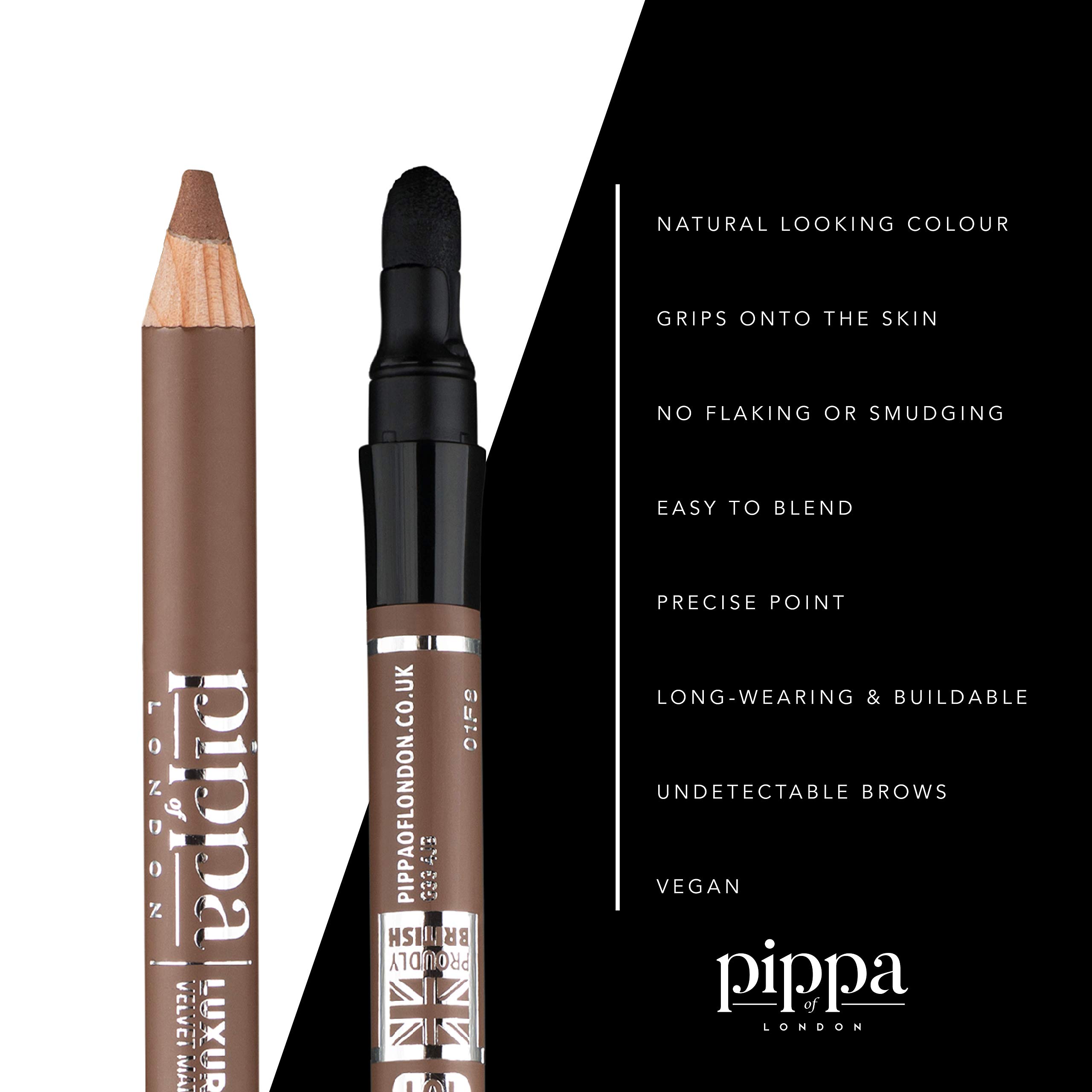 Pippa of London Perfect Brow Jackie 106 Eyebrow Pencil - Waterproof & Long-Lasting Powder Formula for Natural-Looking Brows | Perfect for Daily Makeup, Professional Use & On-The-Go Touch Ups