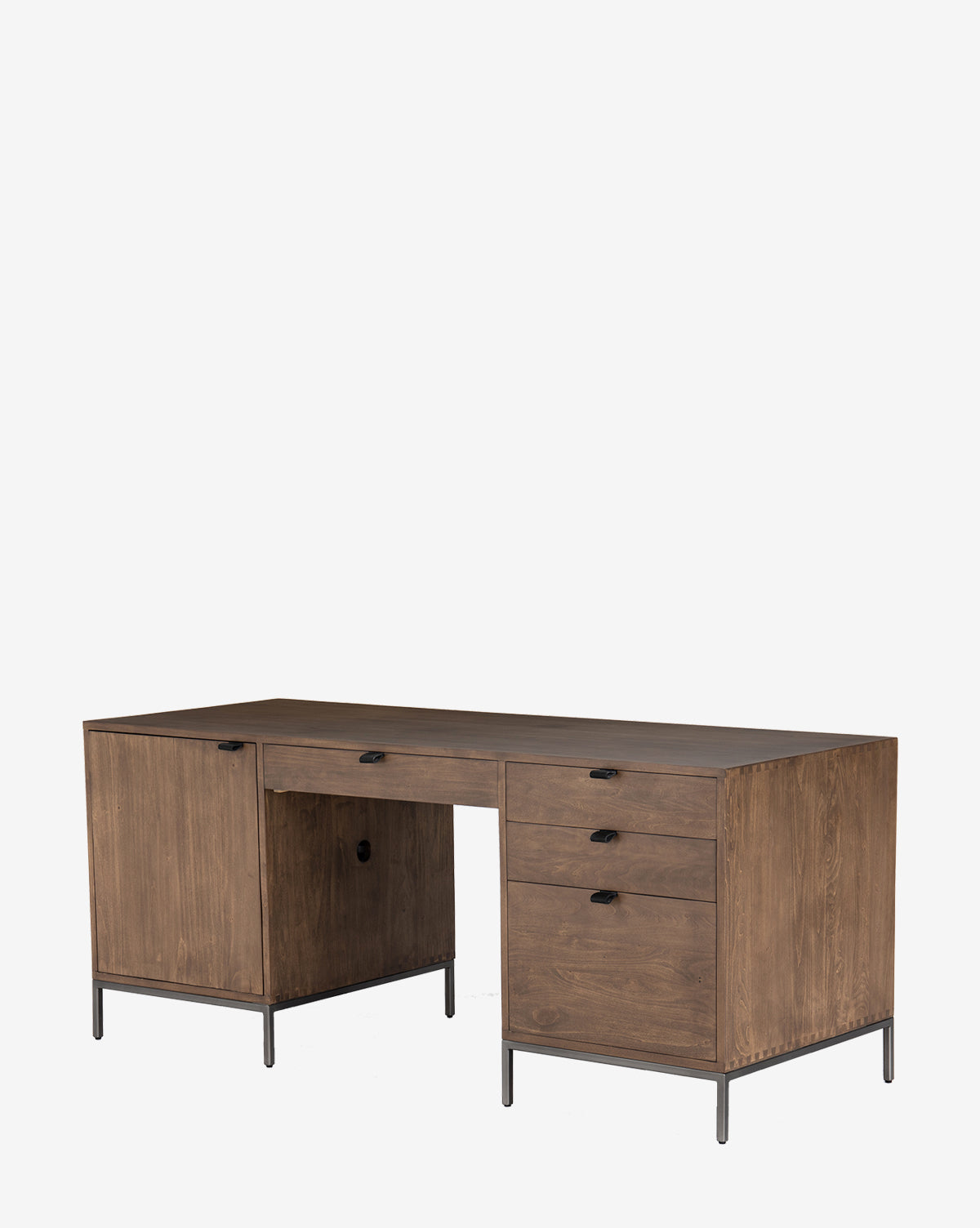 Ryker Desk - Modern Ergonomic Home Office Desk with Adjustable Height, Sturdy Metal Frame & Spacious Work Surface - Perfect for Remote Work, Gaming & Study