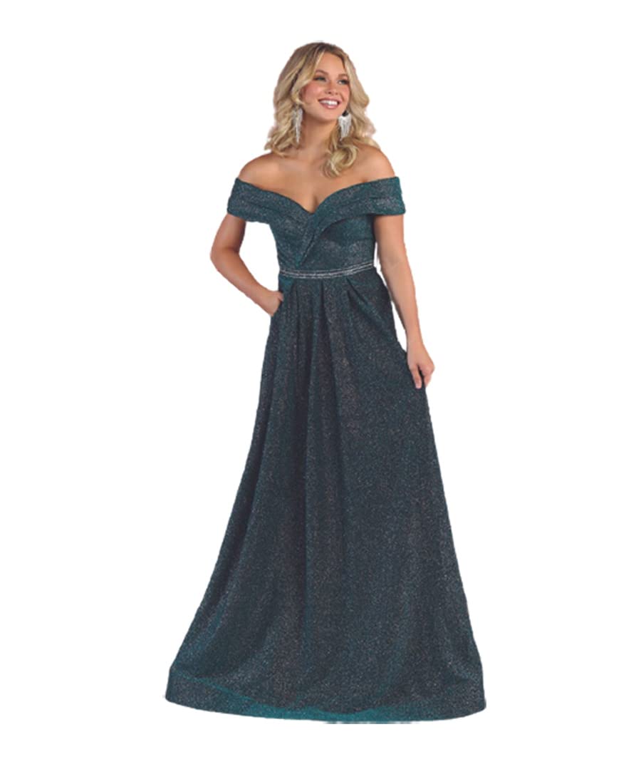 Elegant Red Carpet Glitter Formal Gown for Women - Perfect for Prom, Evening Gala, Wedding & Special Occasions