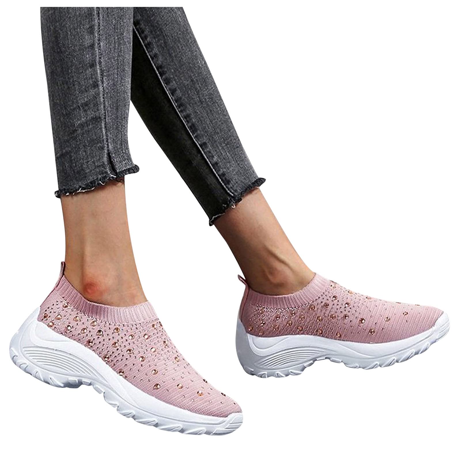 **Gloneld Women's Sneakers - Lightweight Walking & Sport Shoes, Slip-On Low Top Flats for Casual Wear - Perfect for Gym, Running, Travel & Everyday Comfort**