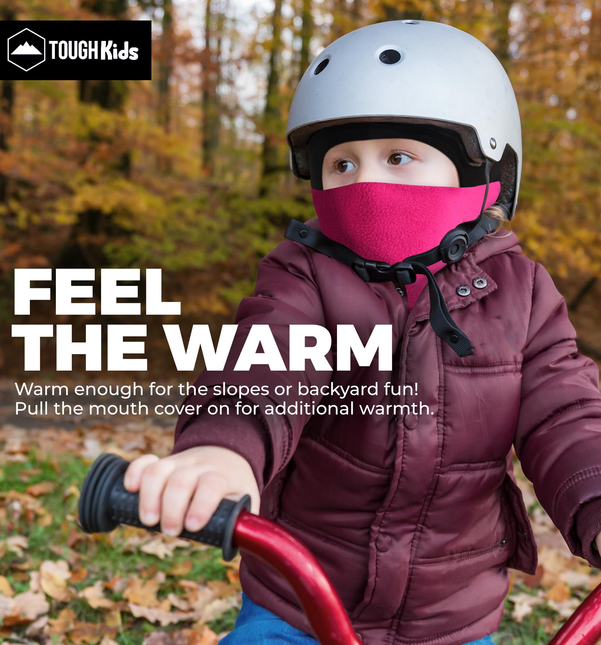 Kids Balaclava Ski Mask - Fleece Neck Warmer & Helmet Liner Hood for Toddlers & Children | Winter Sports, Snowboarding, Skiing & Outdoor Activities