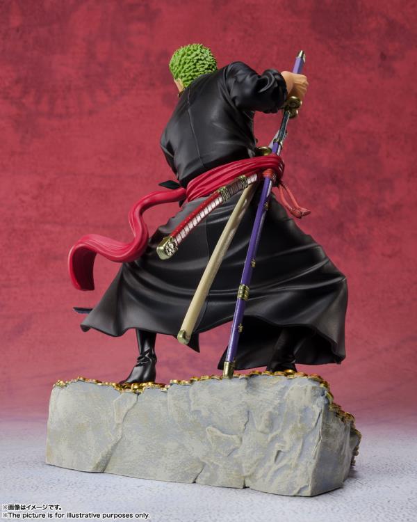 Figuarts Zero One Piece Roronoa Zoro Anime Figure - WT100 Commemorative Edition - Perfect for Anime Collectors & Home Decor Display